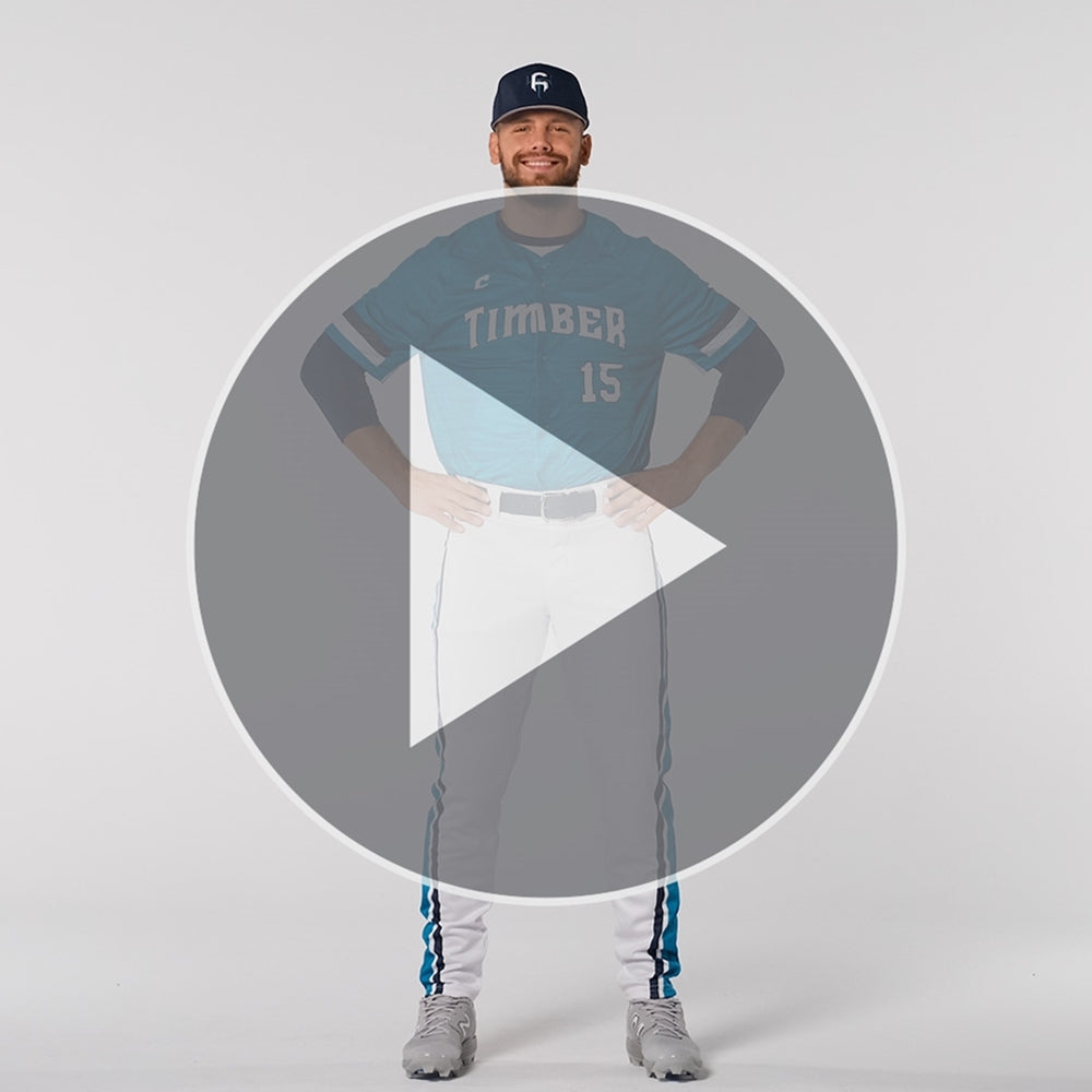 JUICE Full Button Pro Neck Short Sleeve Fitted Jersey - Youth - Small - Tek-Knit / Pin Dot Mesh (Full-Dye Sublimation)