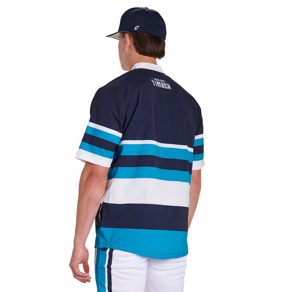 JUICE Traditional Short Sleeve Cage Jacket w/ Pockets - Stretch Woven Poplin/TLF - Adult - Extra-Large (Full-Dye, Premium cut-and-sew Sublimation. No Limitations!)
