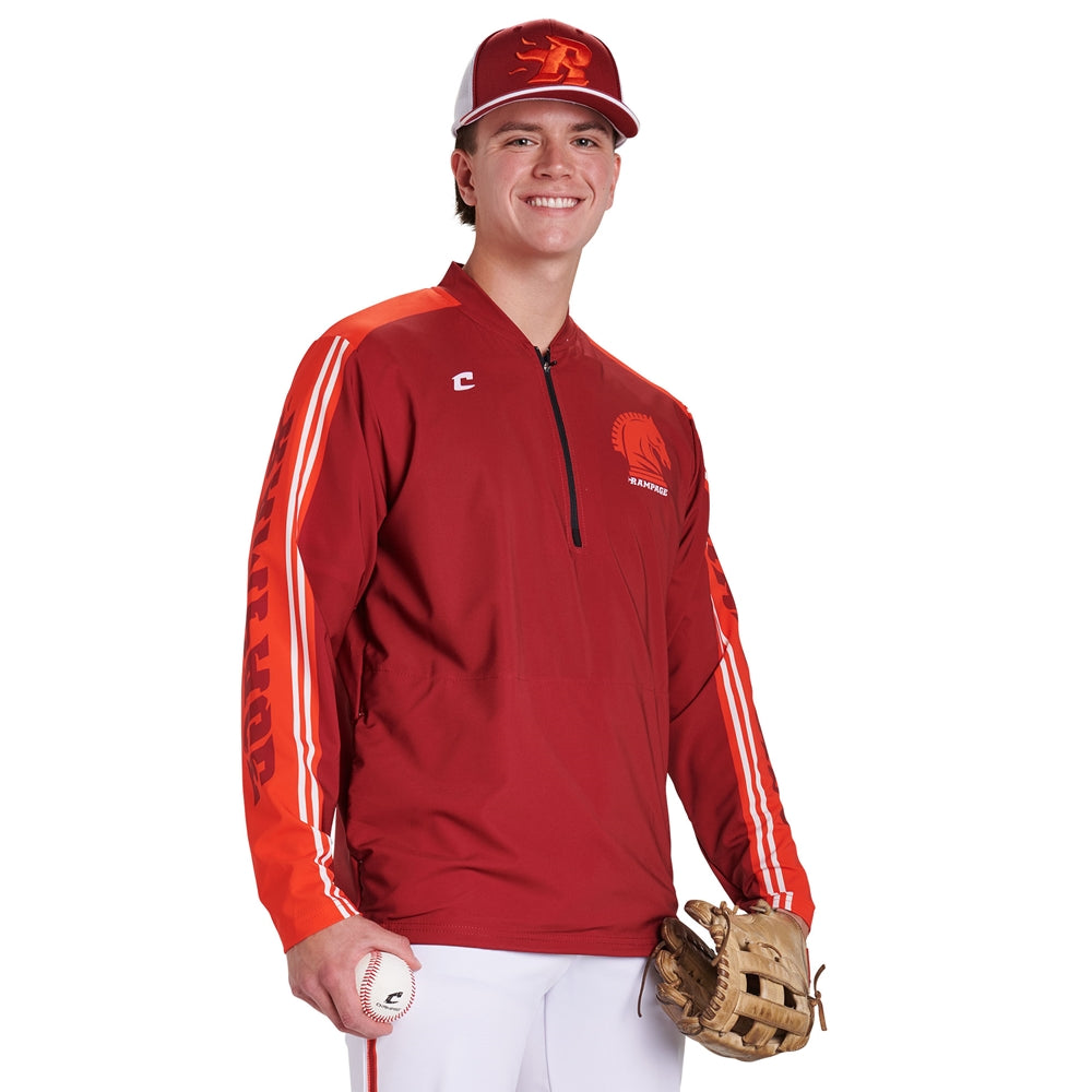 JUICE Traditional Long Sleeve Cage Jacket w/ Pockets - Stretch Woven Poplin/TLF - Adult - Small (Full-Dye, Premium cut-and-sew Sublimation. No Limitations!)