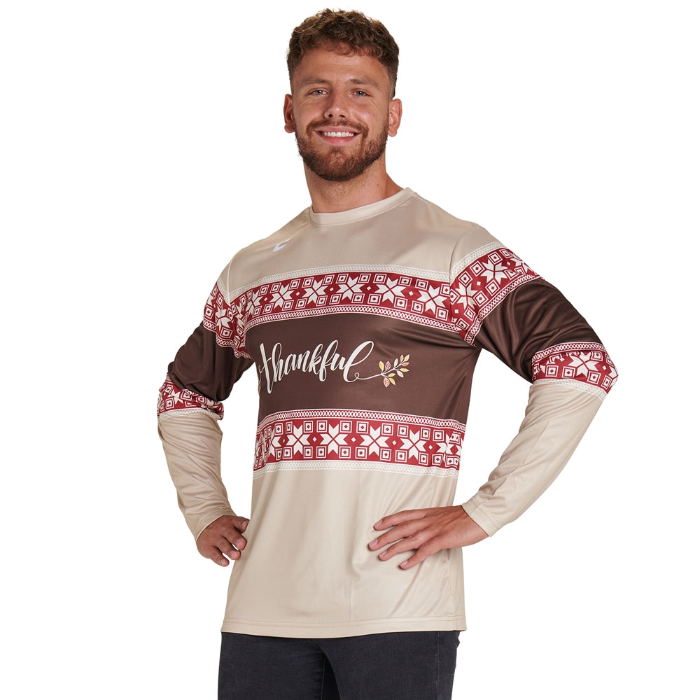 Juice Crew Neck Long Sleeve T-Shirt - Active Cloth - Youth - Small (Full-Dye, Premium cut-and-sew Sublimation. No Limitations!)