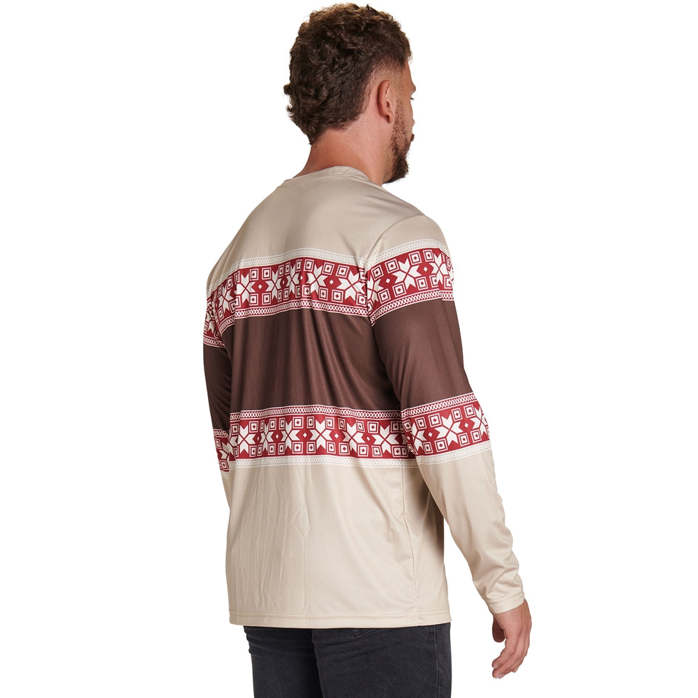 Juice Crew Neck Long Sleeve T-Shirt - Active Cloth - Youth - Small (Full-Dye, Premium cut-and-sew Sublimation. No Limitations!)