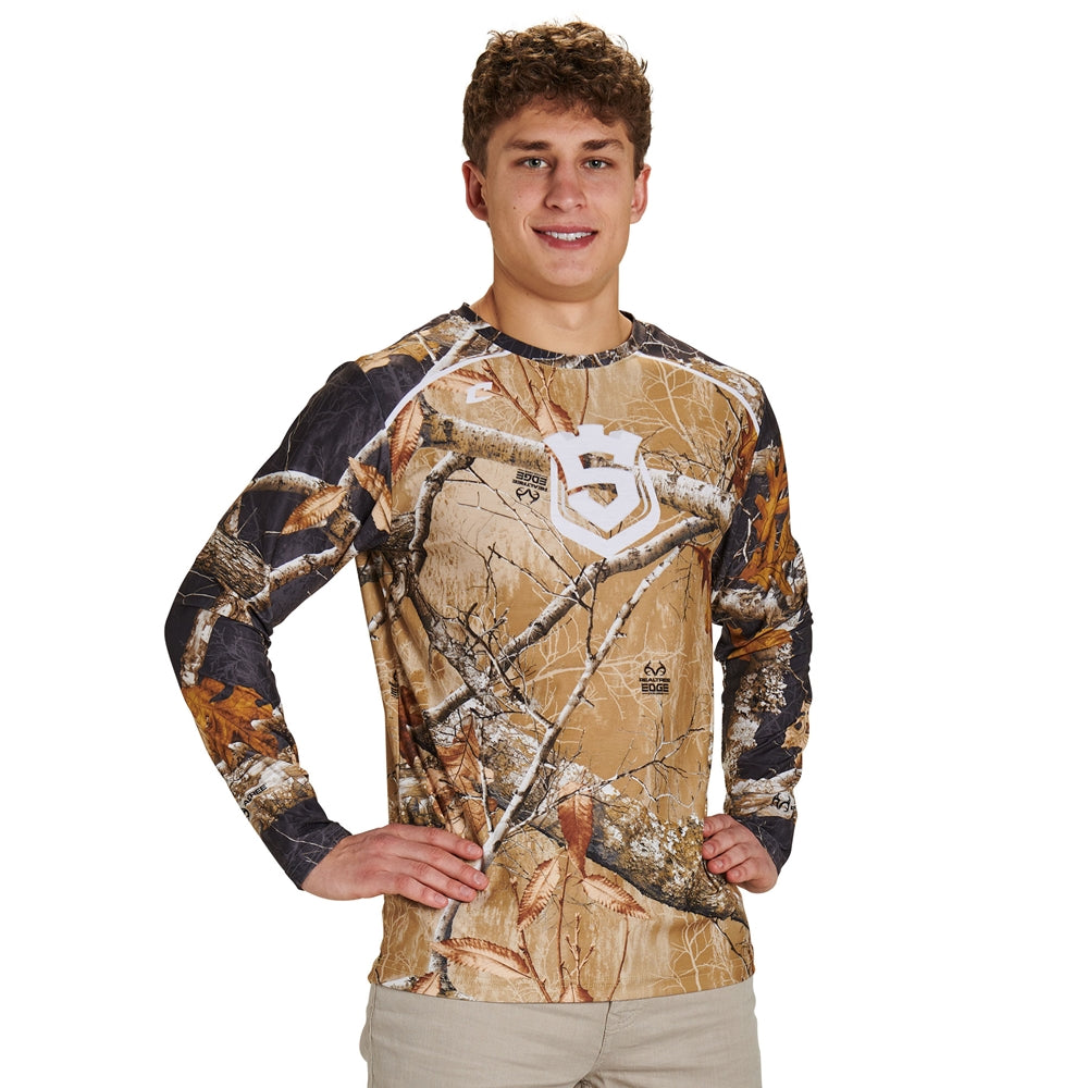 Juice Crew Neck Long Sleeve T-Shirt - Active Cloth - Youth - Small (Full-Dye, Premium cut-and-sew Sublimation. No Limitations!)