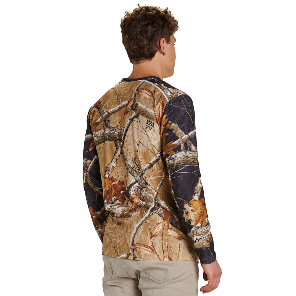 Juice Crew Neck Long Sleeve T-Shirt - Active Cloth - Youth - Small (Full-Dye, Premium cut-and-sew Sublimation. No Limitations!)