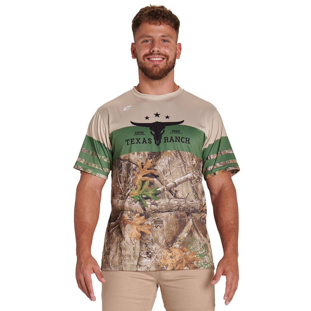 Juice Crew Neck Short Sleeve T-Shirt - Power Stretch - Youth - Medium (Full-Dye, Premium cut-and-sew Sublimation. No Limitations!)
