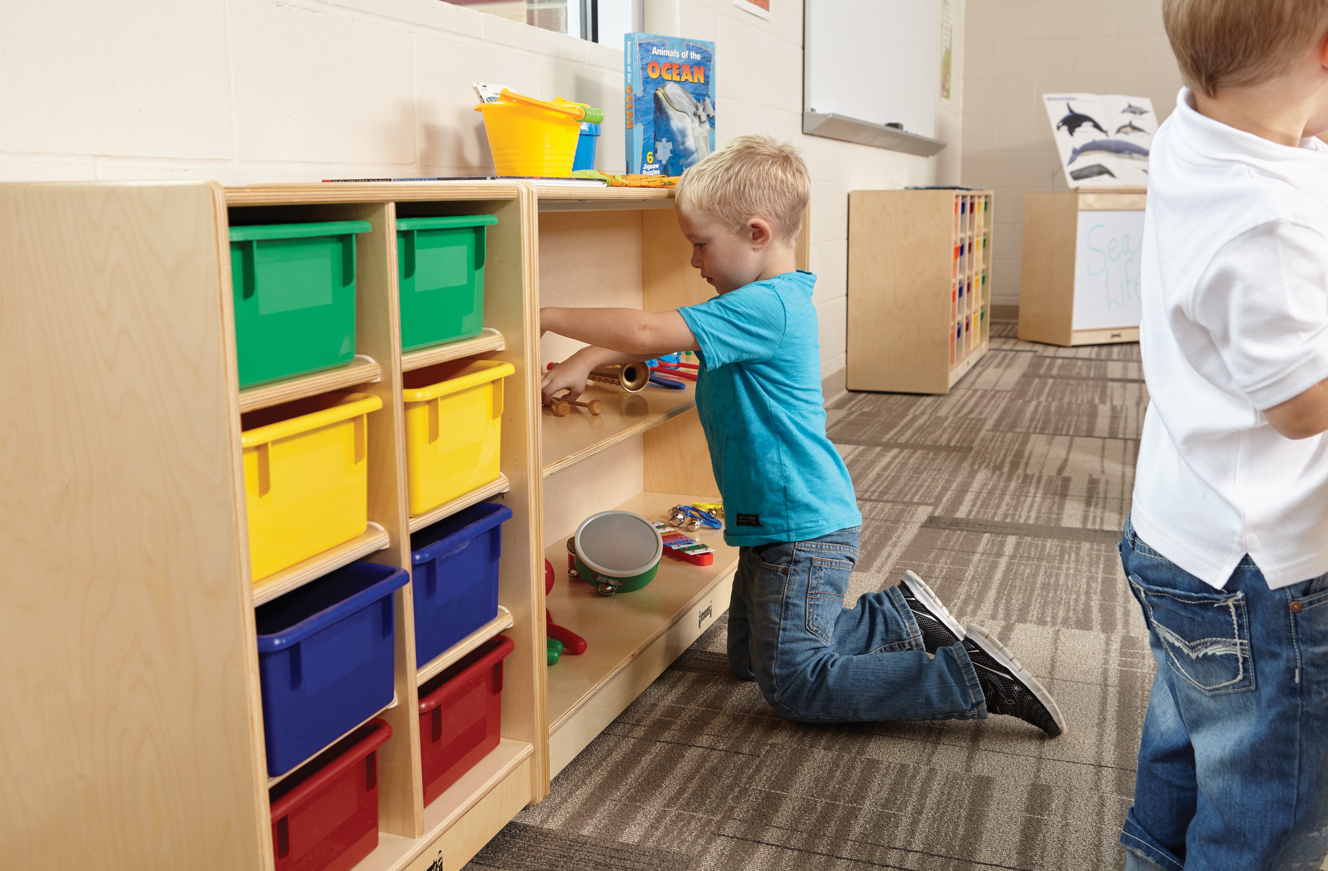 Jonti-Craft® Low Mobile Straight-Shelf