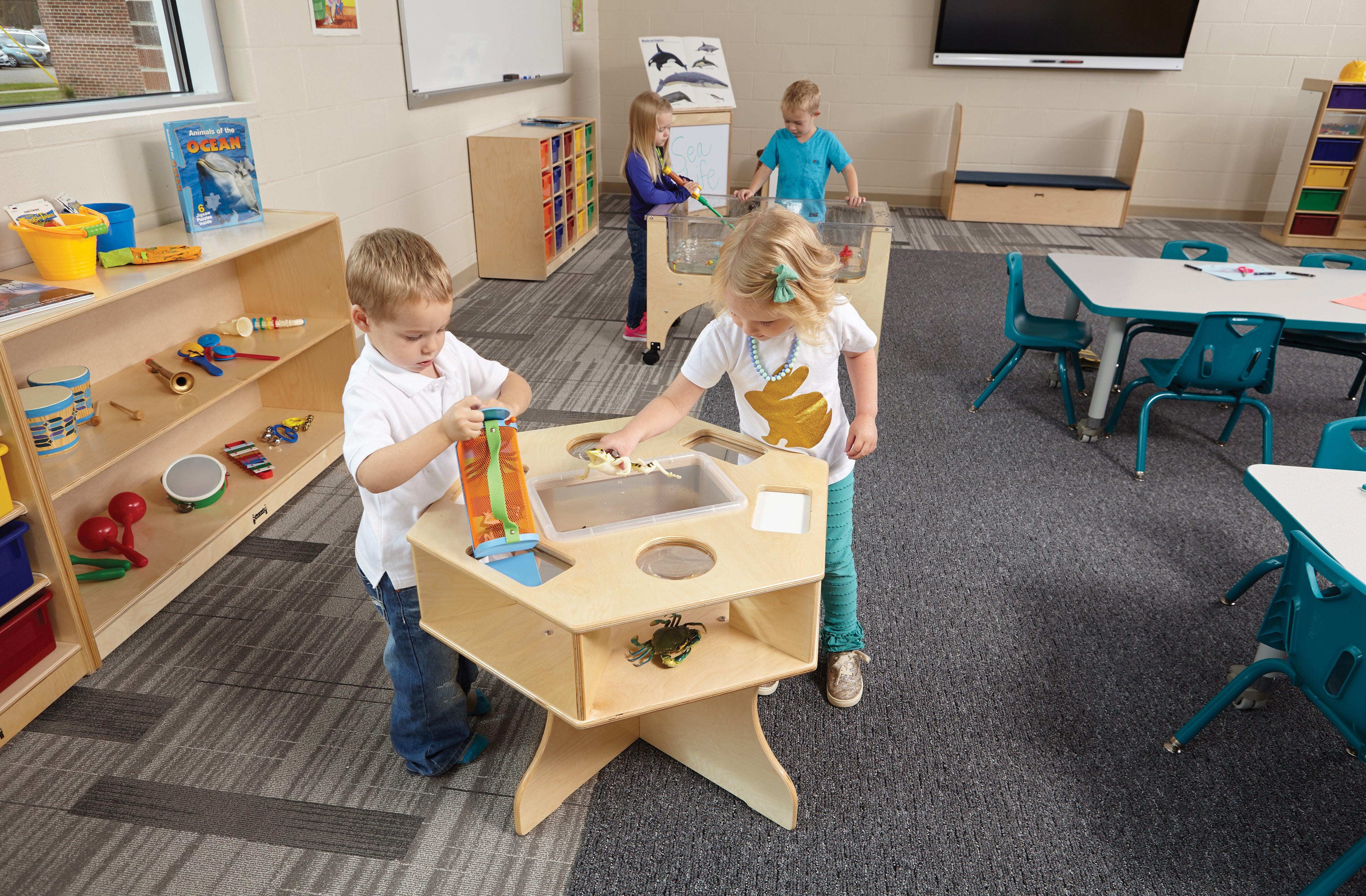 Jonti-Craft® Low Mobile Straight-Shelf