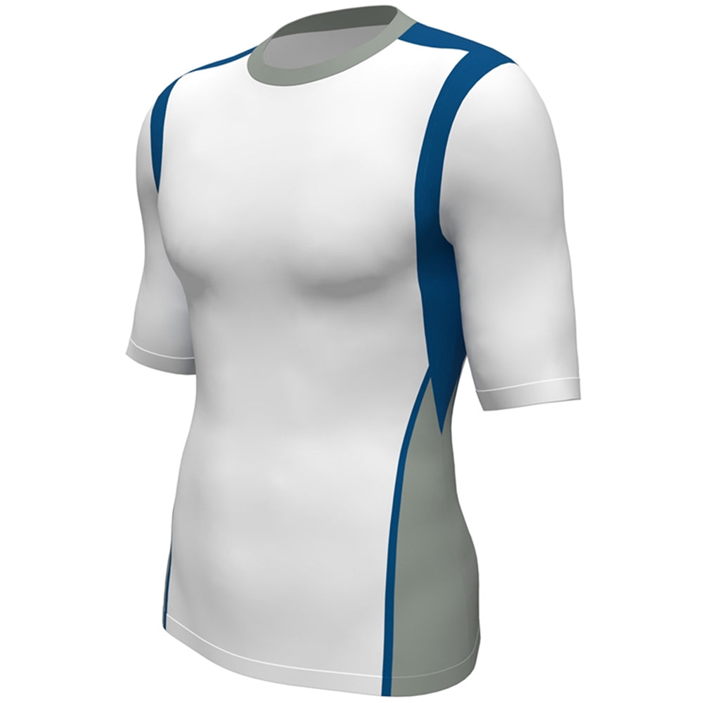 JUICE Compression Crew Neck with 1/2 Sleeve Jersey - Youth - Extra-Large (Full-Dye, Premium cut-and-sew Sublimation. No Limitations!)