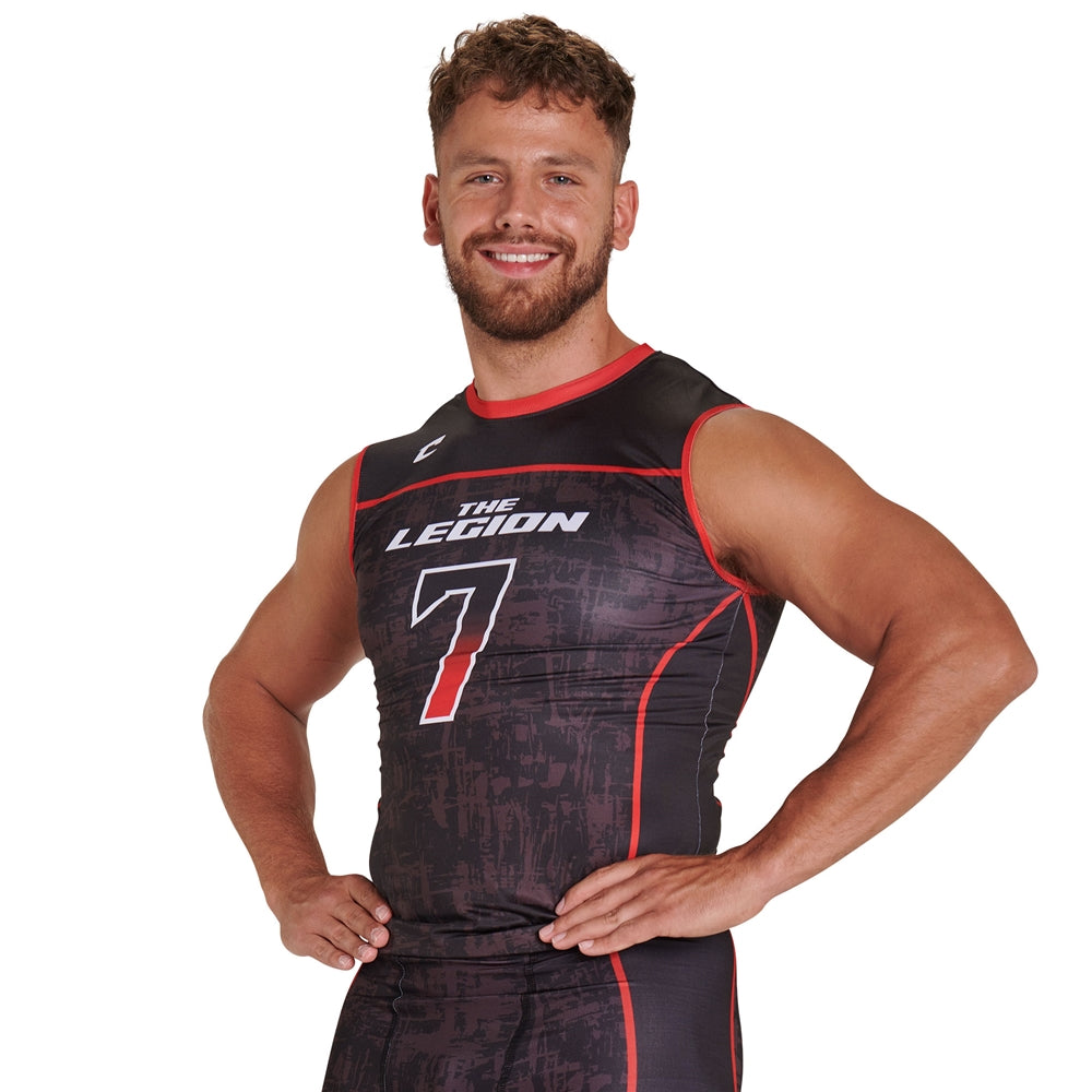 JUICE Compression Crew Neck Sleeveless - Youth - Large (Full-Dye, Premium cut-and-sew Sublimation. No Limitations!)