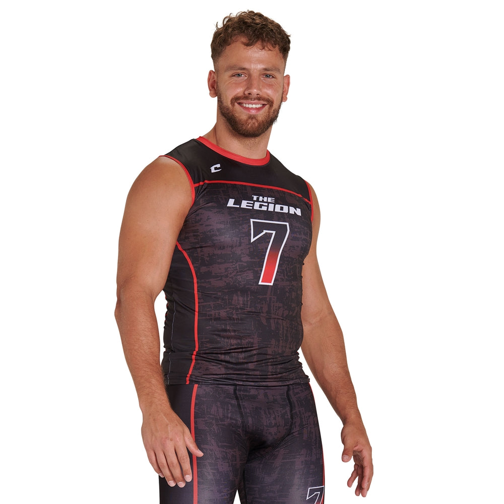 JUICE Compression Crew Neck Sleeveless - Youth - Large (Full-Dye, Premium cut-and-sew Sublimation. No Limitations!)