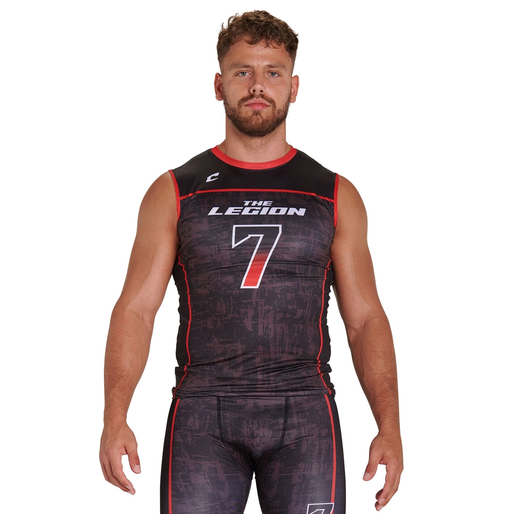 JUICE Compression Crew Neck Sleeveless - Youth - Large (Full-Dye, Premium cut-and-sew Sublimation. No Limitations!)