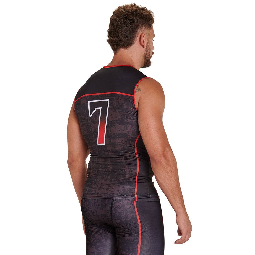 JUICE Compression Crew Neck Sleeveless - Adult - Medium (Full-Dye, Premium cut-and-sew Sublimation. No Limitations!)