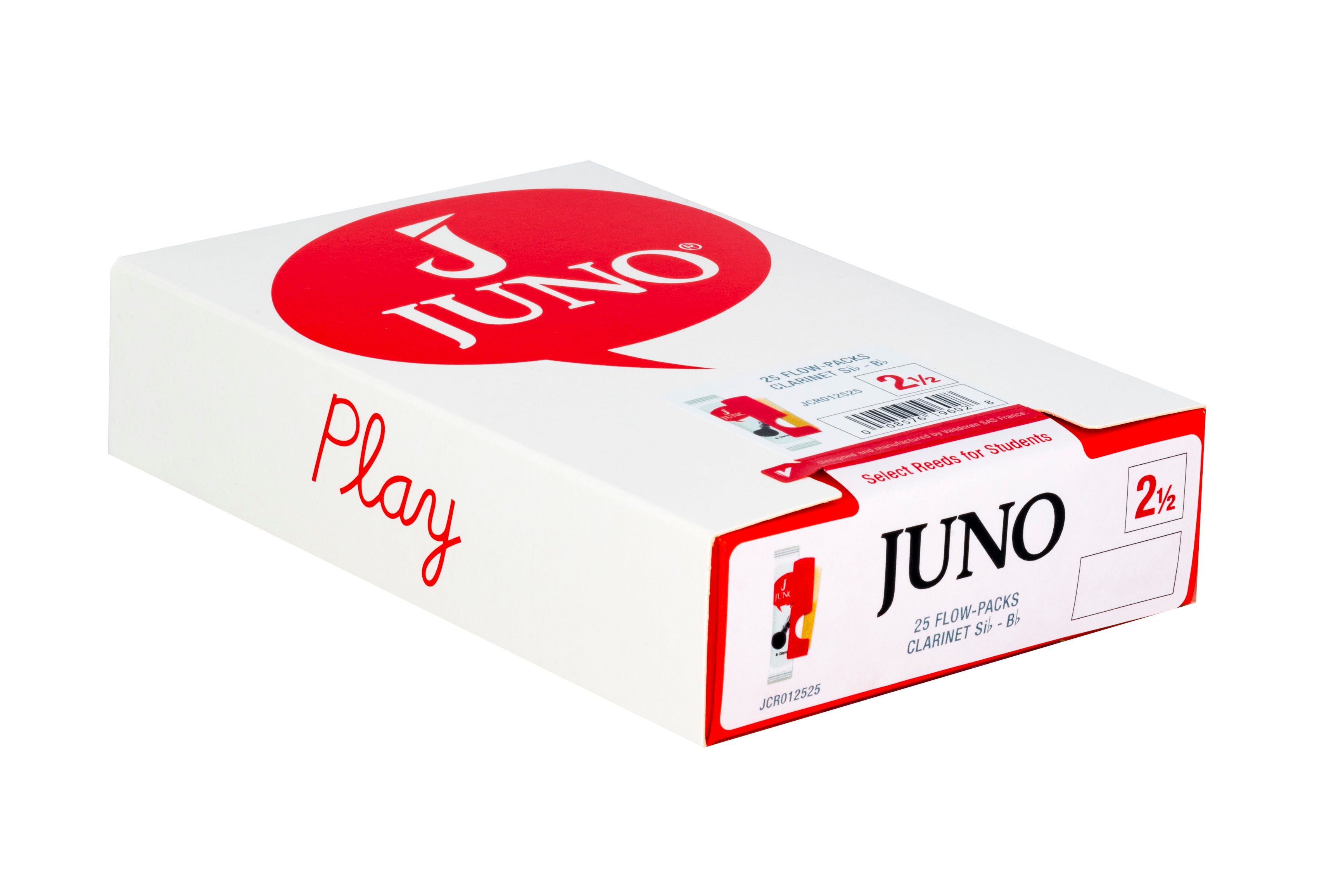 JUNO JCR012525 Bb Clarinet Reeds #2.5. (Box of 25)