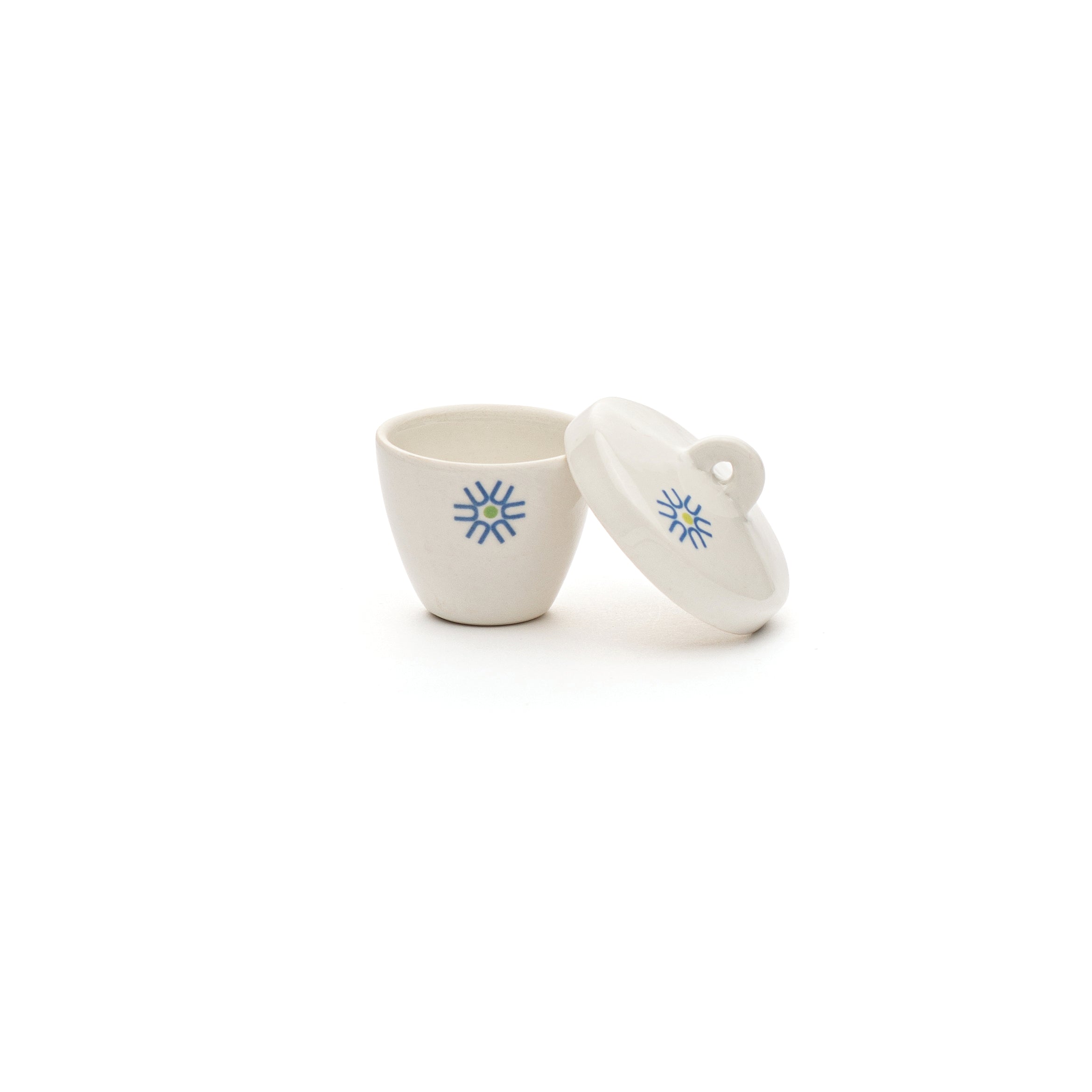 United Scientific® Porcelain Crucible, Tall Form, With Cover, 5 mL, comes with 6