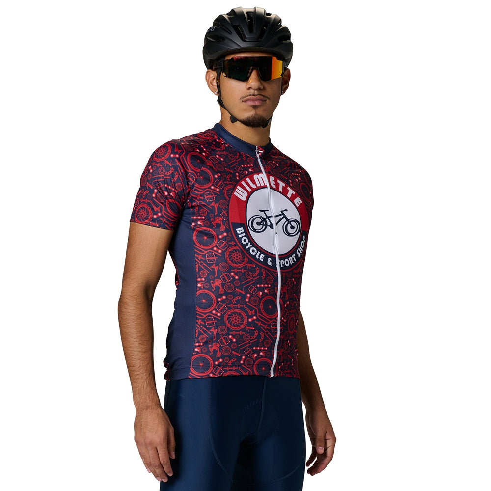 Juice Cycling Jersey - Ice Compression - Adult - Large (Full-Dye, Premium cut-and-sew Sublimation. No Limitations!)