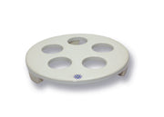United Scientific® Porcelain Desiccator Plate With Stand, 95mm Dia.