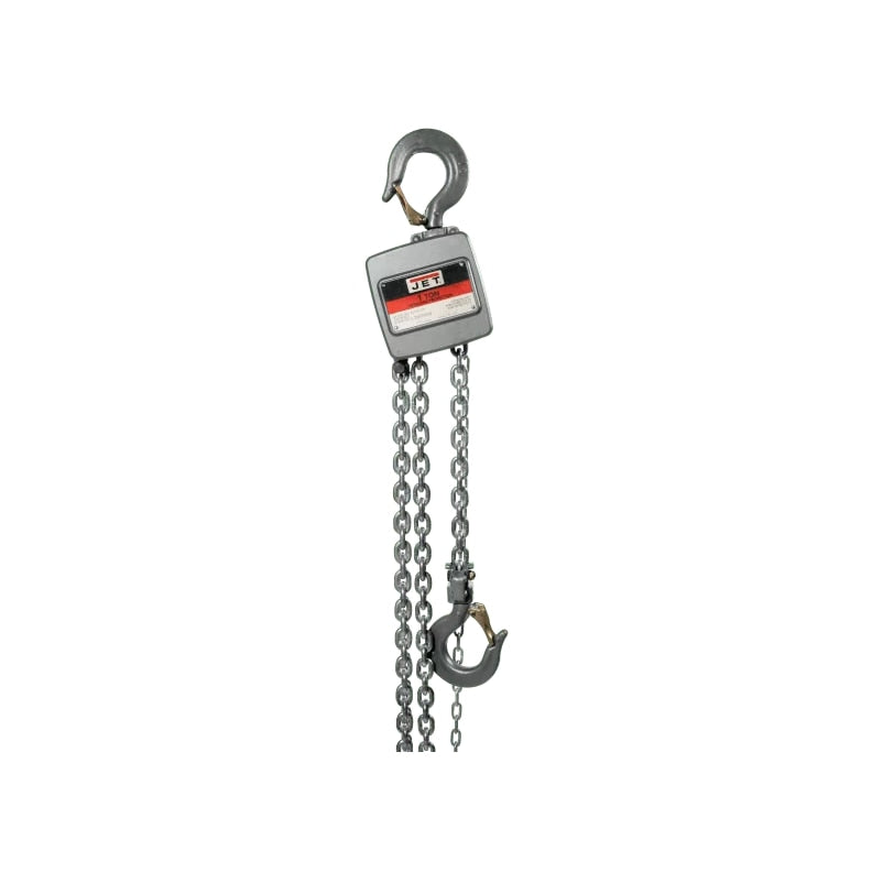 Jet 1-Ton AL100-100-10 Aluminum Hand Chain Hoist with 10ft of Lift
