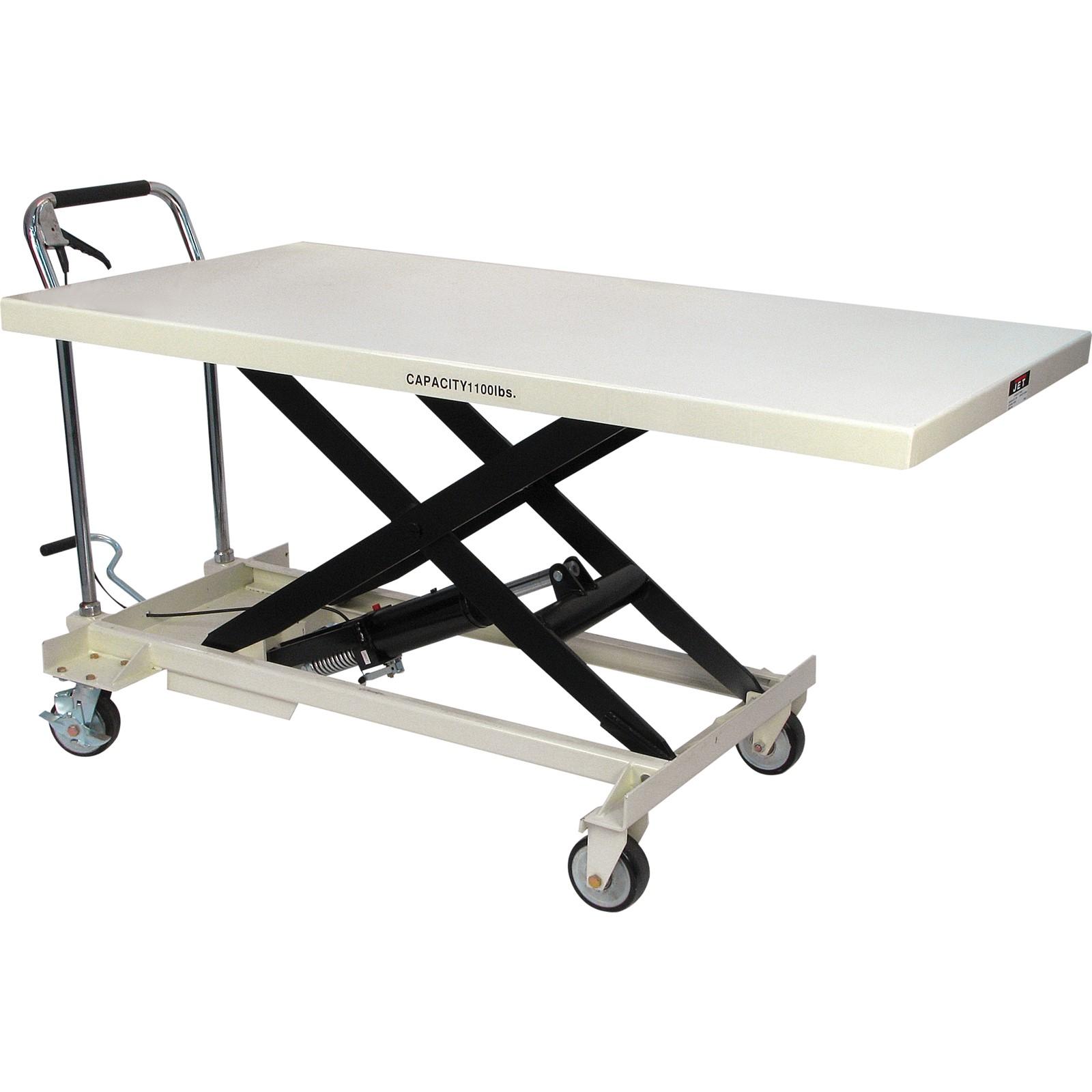 Jet SLT-1100, Jumbo Table, Quick-Lift Pump, 1,100-lb. Capacity