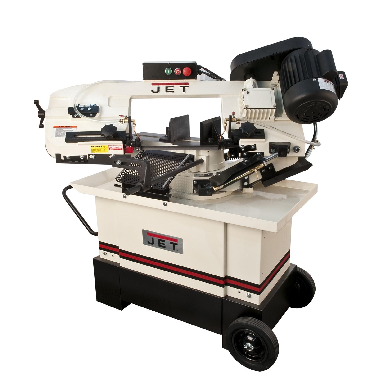 JET Mitering Horizontal Bandsaw, Size: 7" X 10-1/2", Model: HVBS-710S, Type: Horizontal/Vertical Swivel Bandsaw