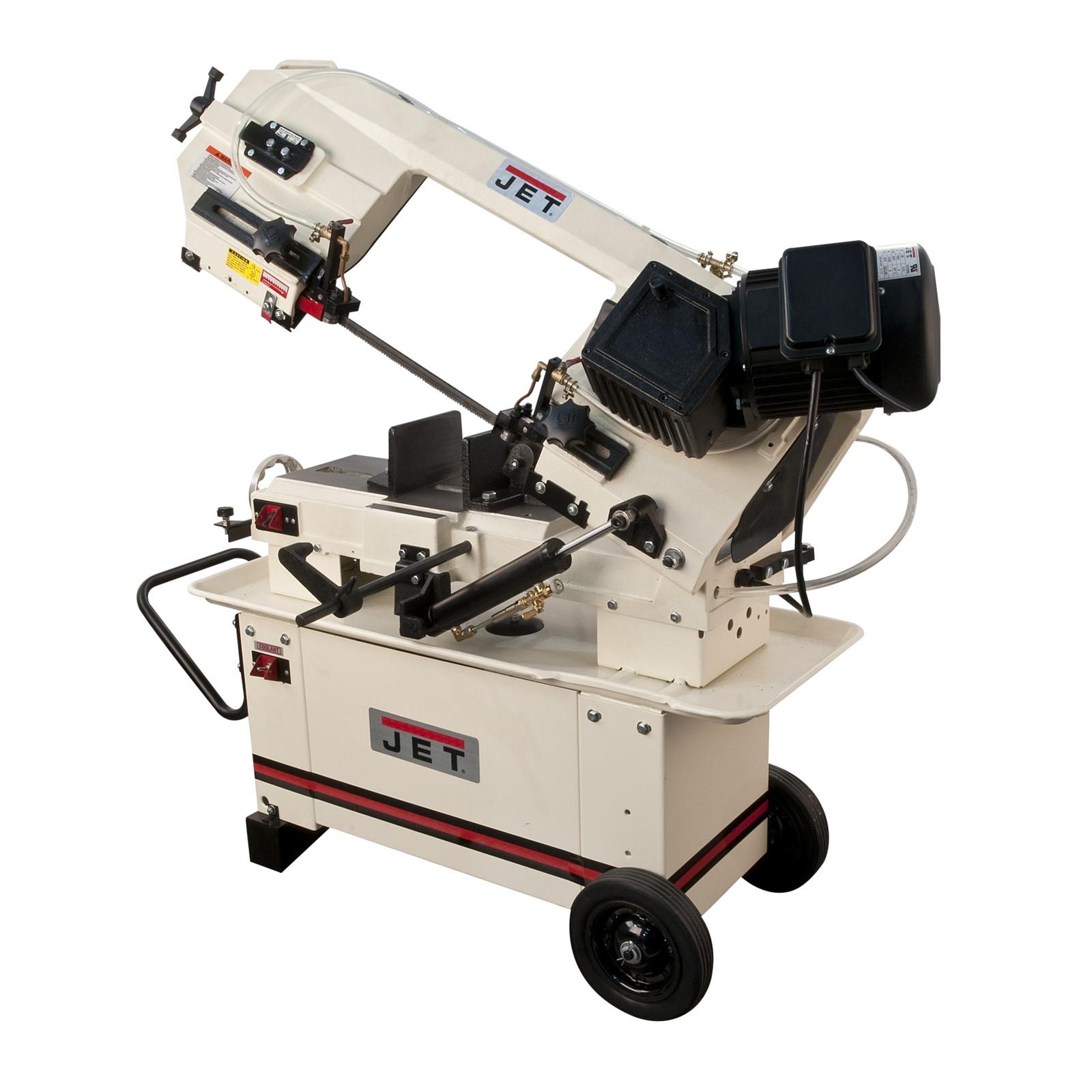 Jet Tools Geared Head Bandsaw, Model: HBS-812G, Size: 8" x 12", Motor:  1 HP, Type: 115/230V & 1 Ph Prewired, RPM: 1720, Blade Size: 3/4 x .035 x 93, Device Size: 43" H x 19" W x 51" L, Material: Heavy cast iron bow & head