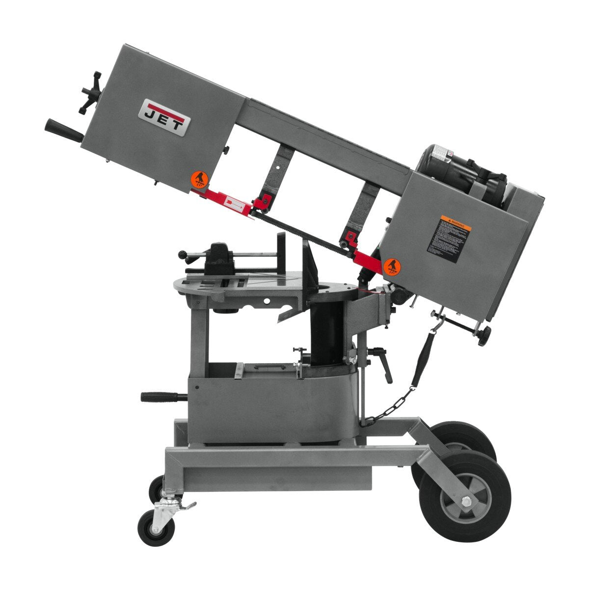 JET 10” Horizontal/Vertical Dual Mitering Portable Band Saw, 1HP, 115V, 1 Ph