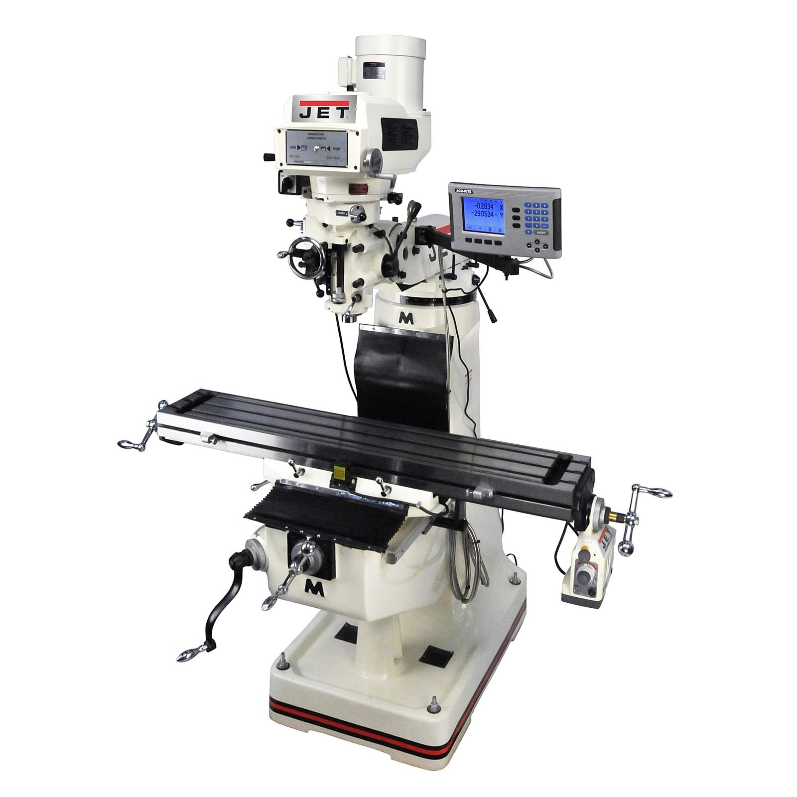 Jet JTM-4VS-1 W/200S 3AXIS QUIL DRO,X&Y TPFA
