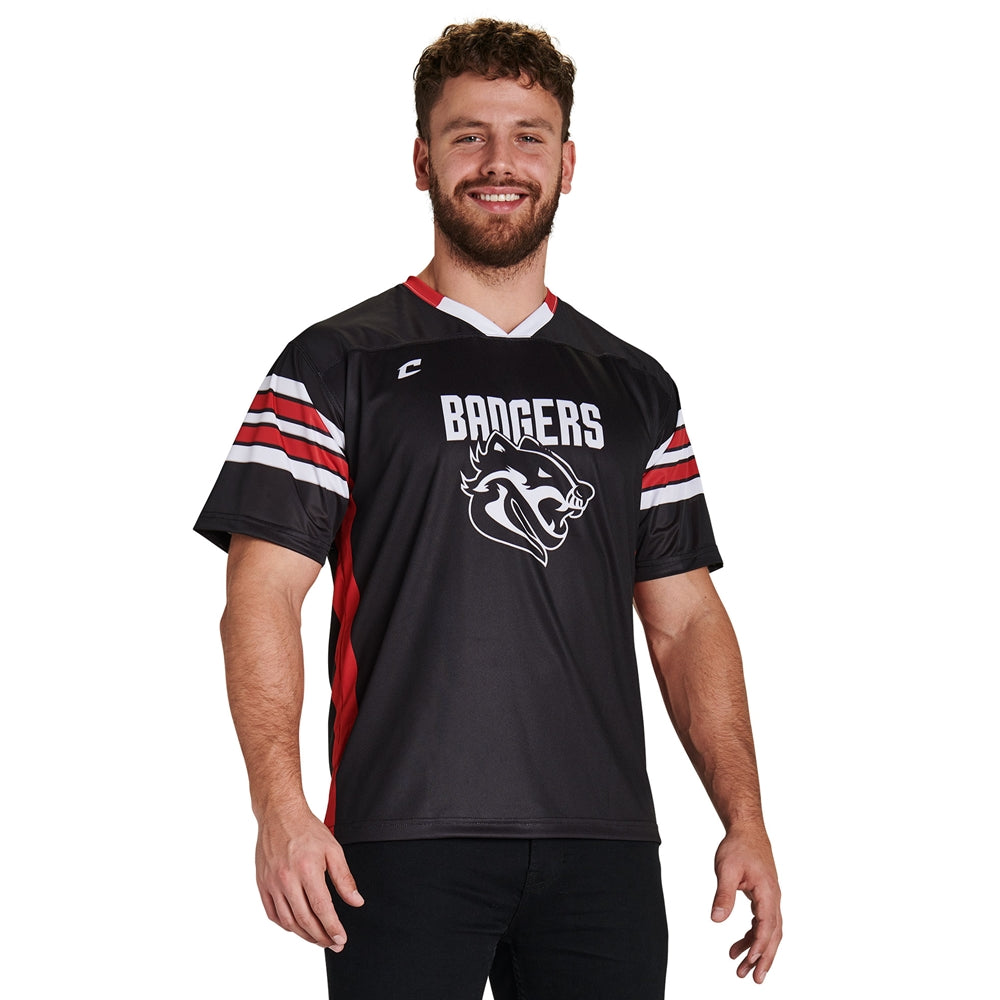Juice Fan Football Jersey - Flexdri Mesh/Matte Dazzle - Youth - Large (Full-Dye, Premium cut-and-sew Sublimation. No Limitations!)
