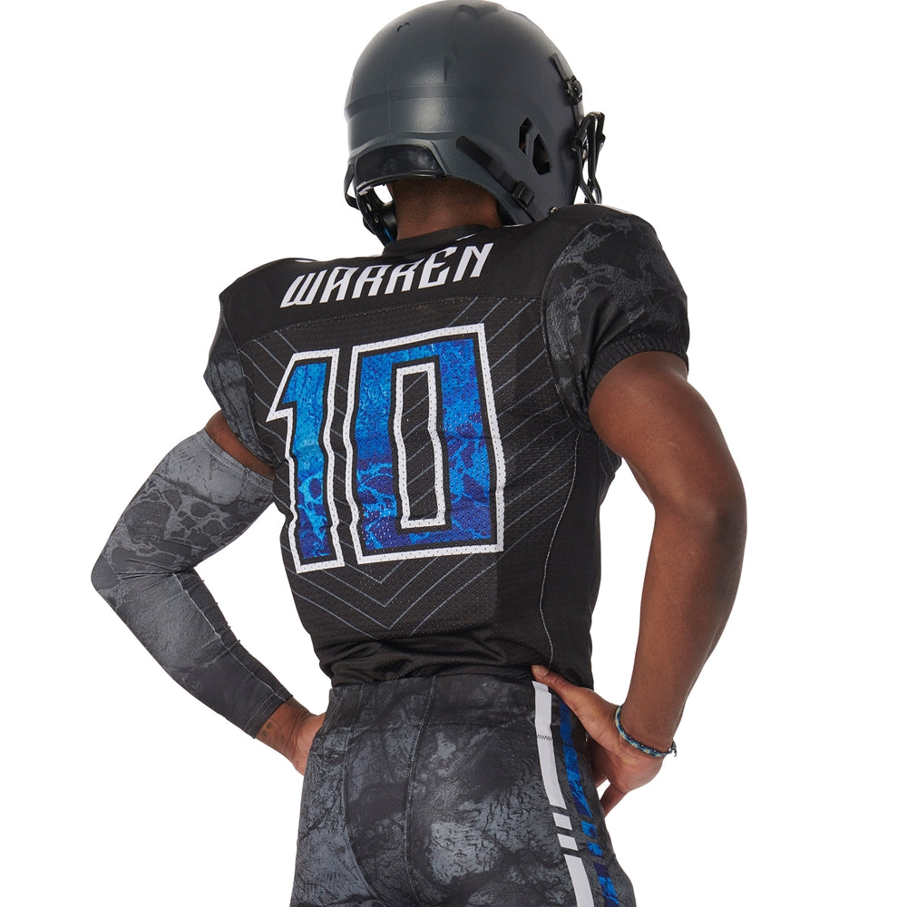 Juice Collegiate Football Jersey - Pro-Power Dazzle/Power Mesh - Youth - Small (Full-Dye, Premium cut-and-sew Sublimation. No Limitations!)