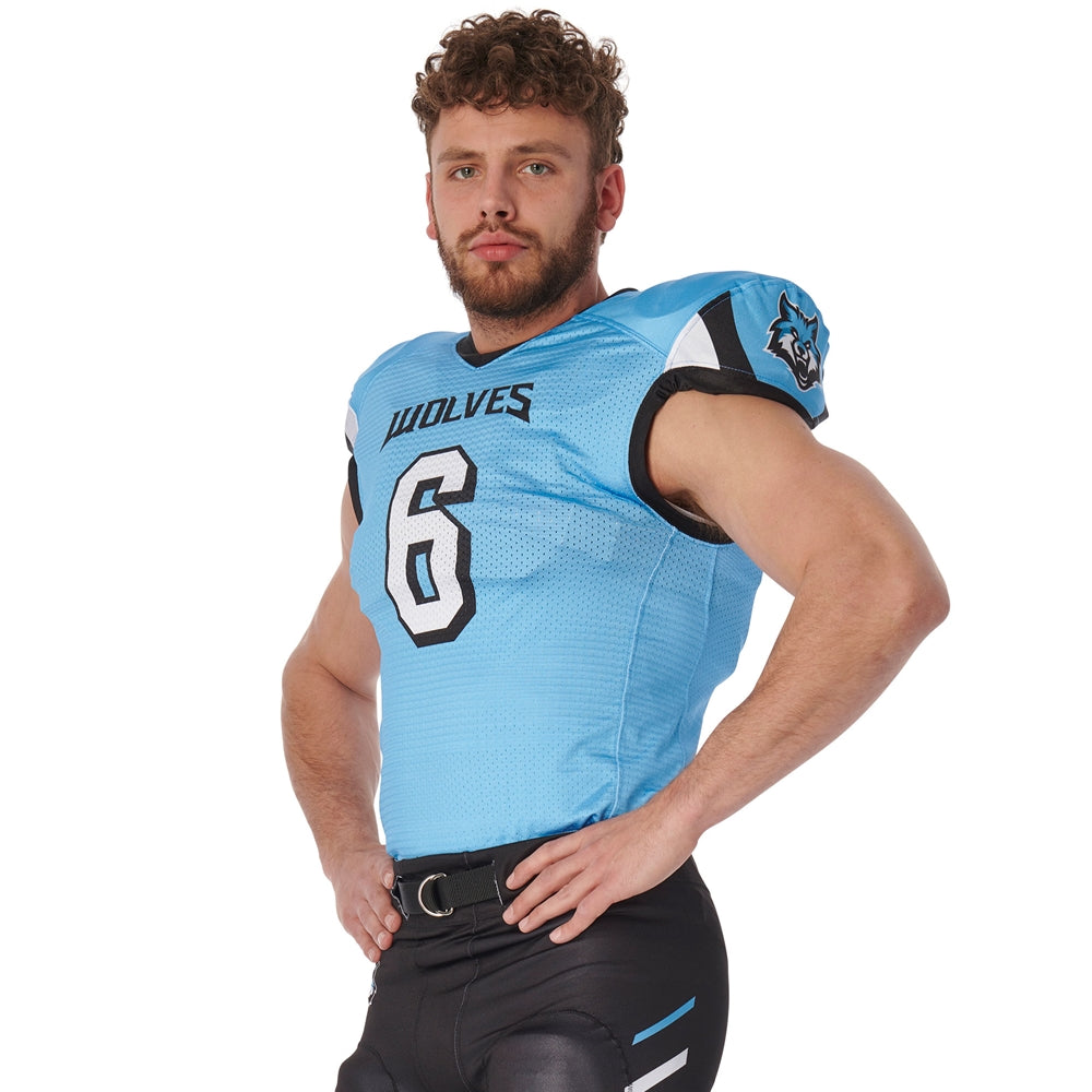 Juice Collegiate Lineman's Cut Football Jersey - Adult - XXLarge (Full-Dye, Premium cut-and-sew Sublimation. No Limitations!)