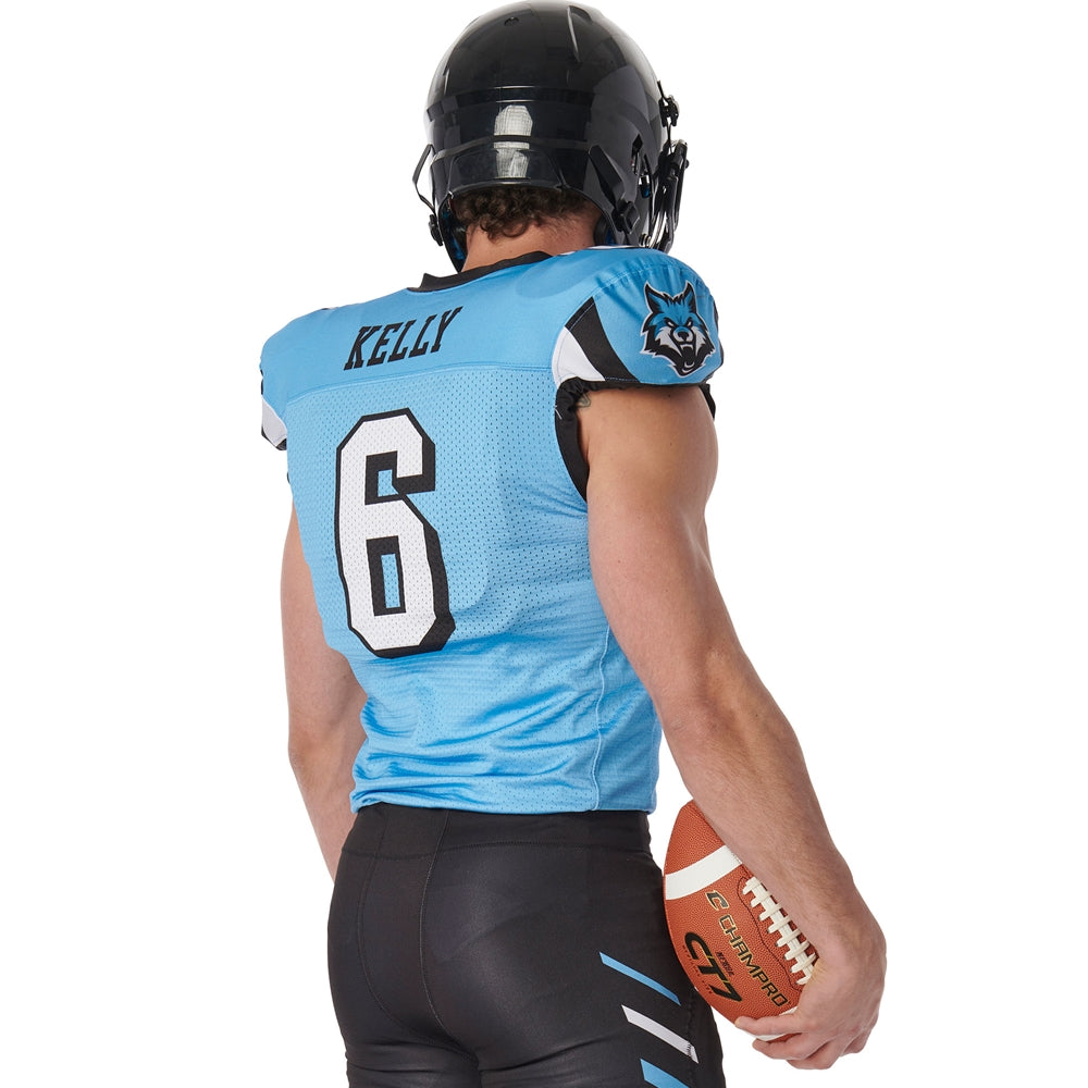 Juice Collegiate Lineman's Cut Football Jersey - Adult - Small (Full-Dye, Premium cut-and-sew Sublimation. No Limitations!)