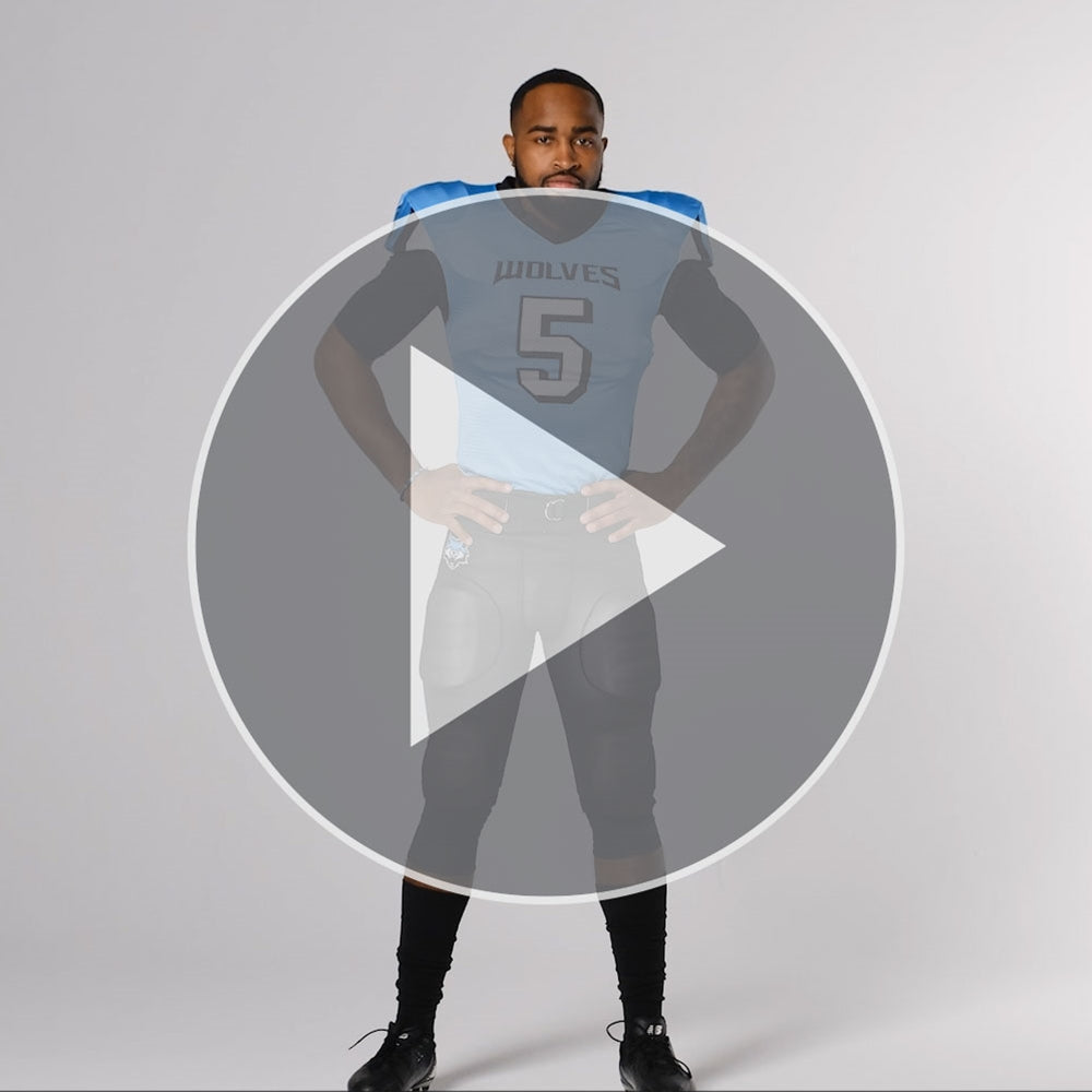 Juice Collegiate Lineman's Cut Football Jersey - Youth - Medium (Full-Dye, Premium cut-and-sew Sublimation. No Limitations!)