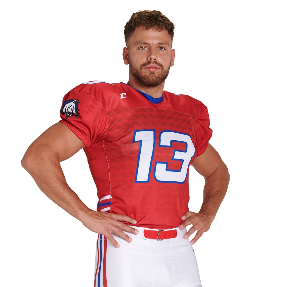 Juice Economy FITTED Football Jersey - Youth - Extra-Small (Full-Dye, Premium cut-and-sew Sublimation. No Limitations!)