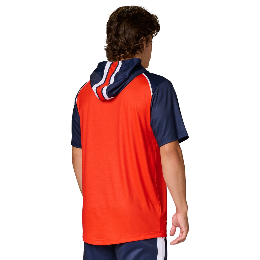 Juice Short Sleeve T-Shirt Hoodie with Pocket - Flexdri Mesh - Adult - Small (Full-Dye, Premium cut-and-sew Sublimation. No Limitations!)