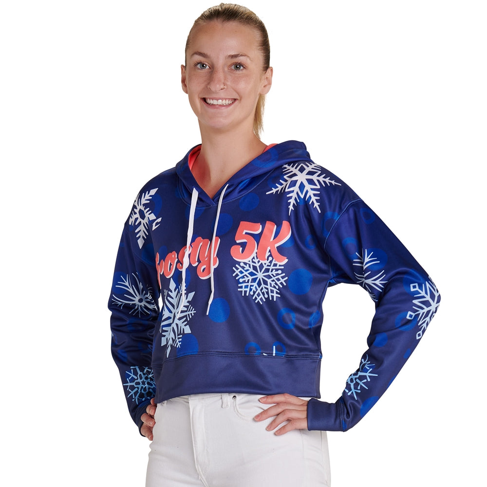 JUICE Cropped Hoodie - Womens - Large (Full-Dye, Premium cut-and-sew Sublimation. No Limitations!)