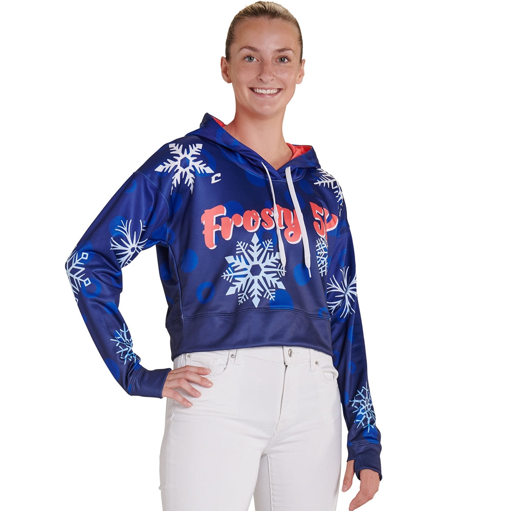 JUICE Cropped Hoodie - Womens - Medium (Full-Dye, Premium cut-and-sew Sublimation. No Limitations!)