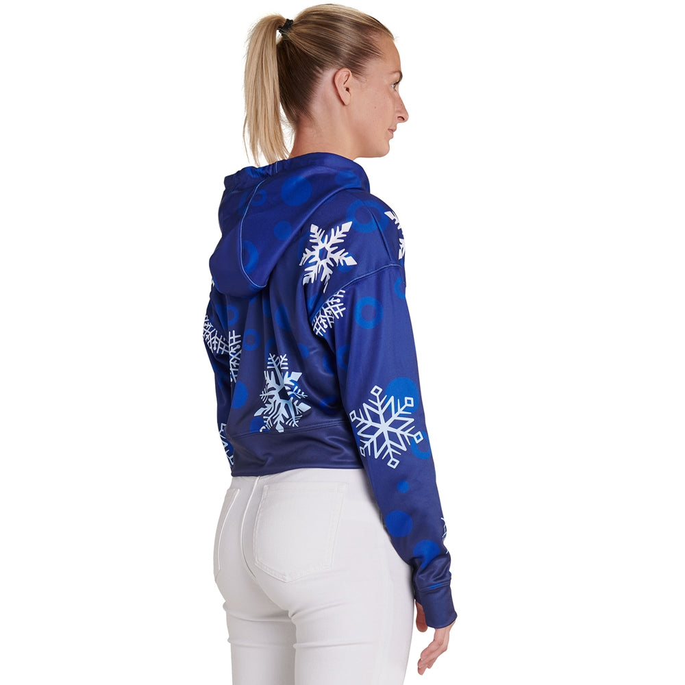 JUICE Cropped Hoodie - Womens - Extra-Small (Full-Dye, Premium cut-and-sew Sublimation. No Limitations!)