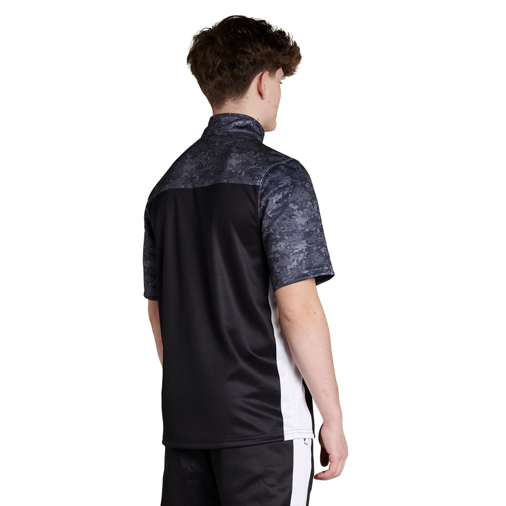 Juice 1/4 Zip Short Sleeve Pullover - Flexdri Mesh - Adult - Large (Full-Dye, Premium cut-and-sew Sublimation. No Limitations!)