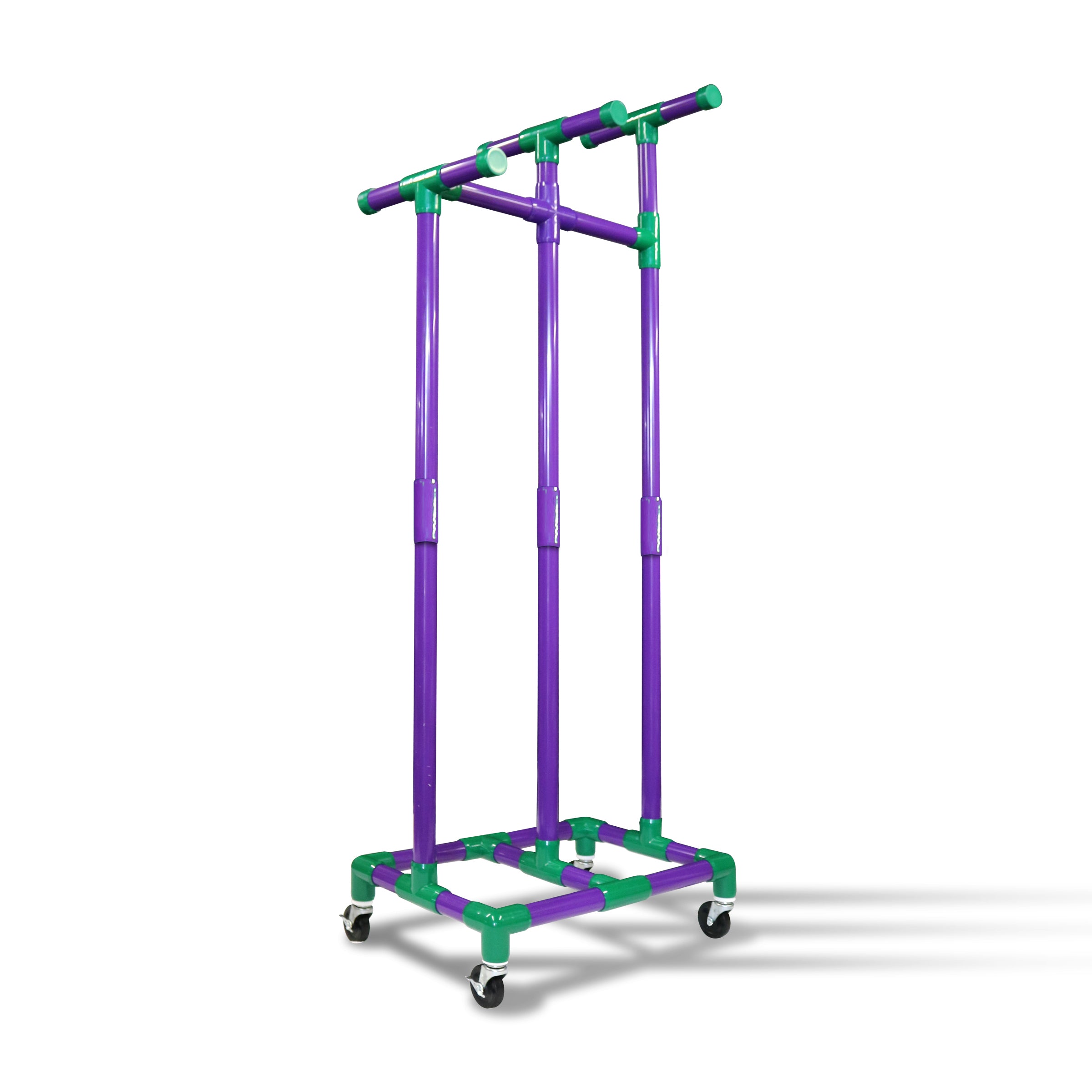 Jump Rope Hoop Holder Cart, 28”L x 19”W x 68”H