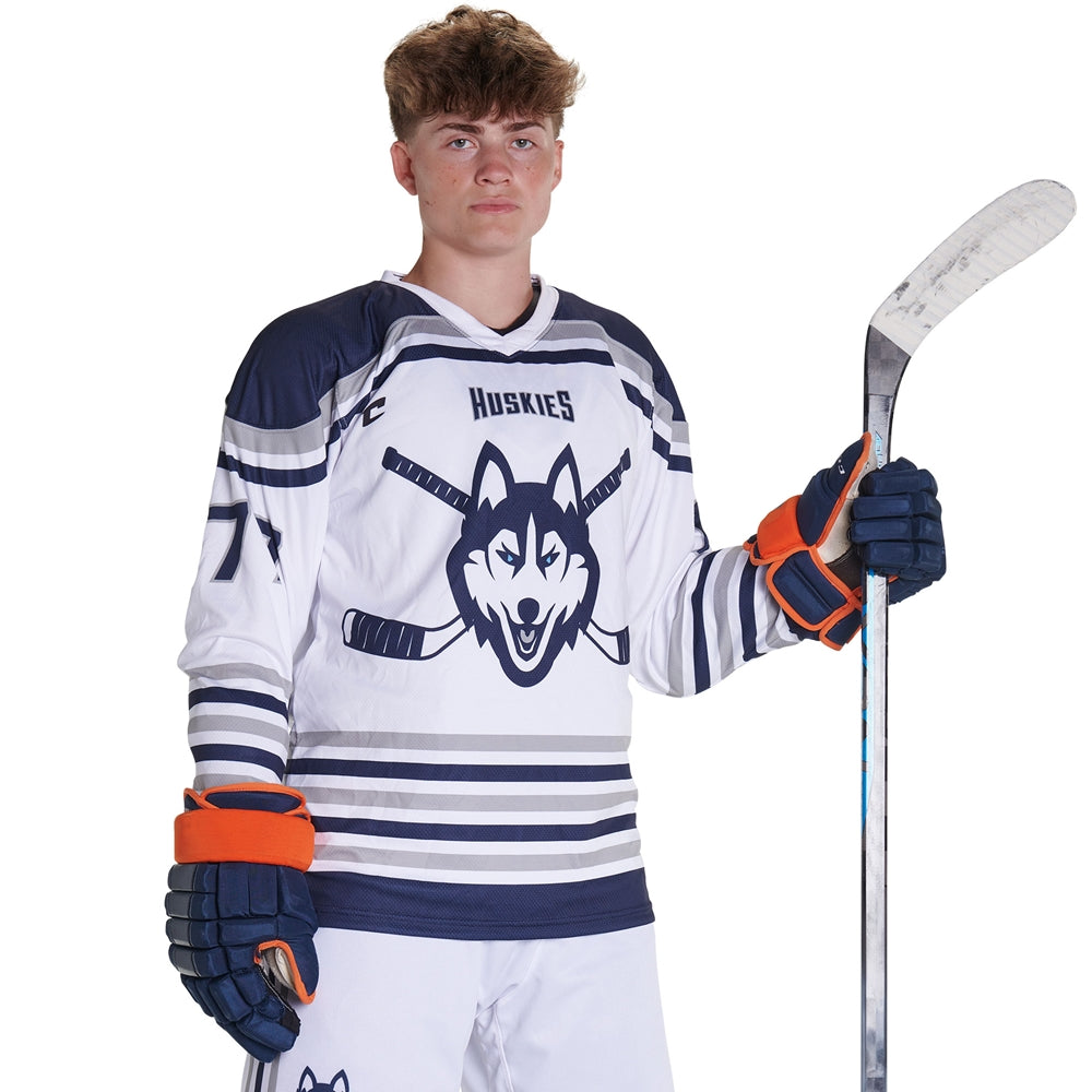 Juice V-Neck Hockey Jersey - Flexdri Mesh - Adult - Small (Full-Dye, Premium cut-and-sew Sublimation. No Limitations!)