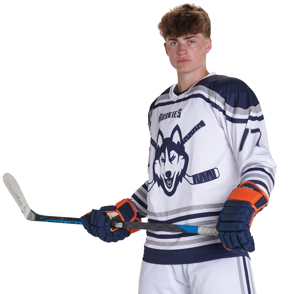 Juice V-Neck Hockey Jersey - Fusion Mesh - Intermediate - Goalie (Full-Dye, Premium cut-and-sew Sublimation. No Limitations!)