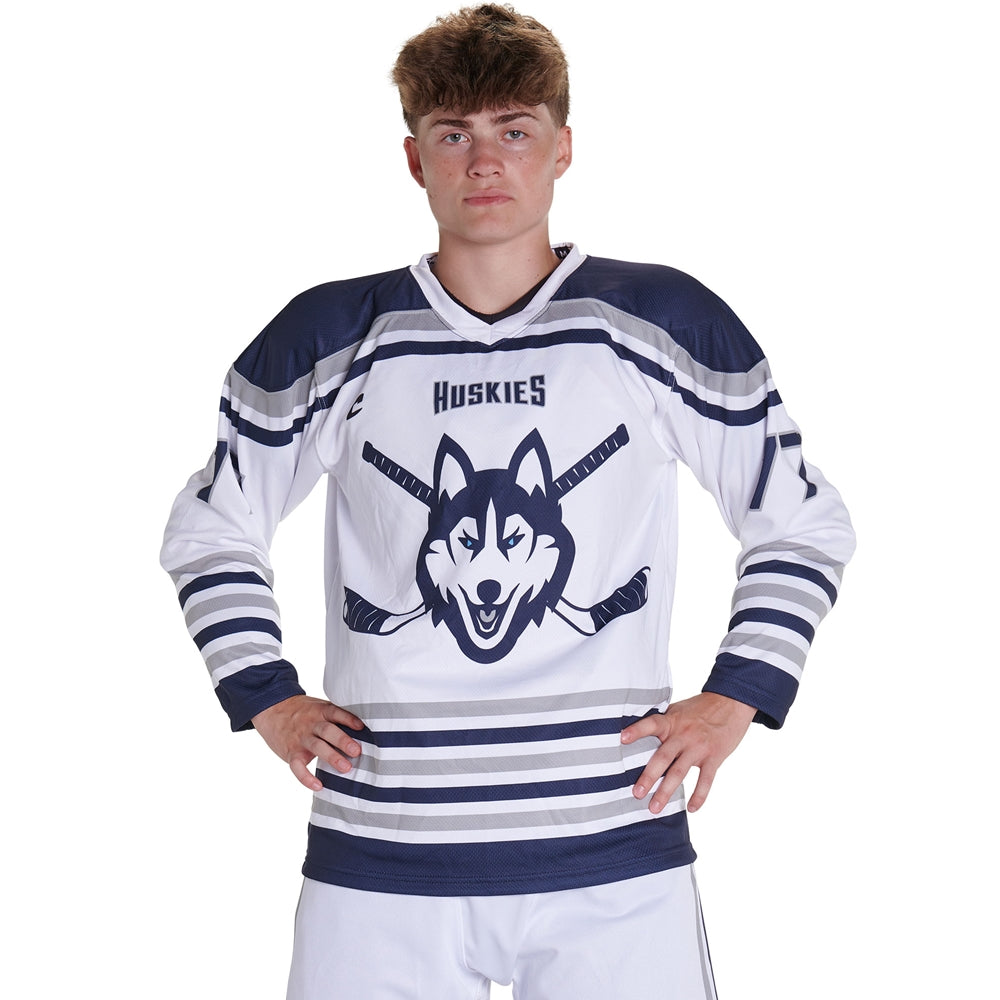 Juice V-Neck Hockey Jersey - Tek-Knit WPK395 - Intermediate - Goalie (Full-Dye, Premium cut-and-sew Sublimation. No Limitations!)
