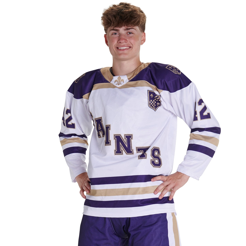 JUICE Elite V-Neck Hockey Jersey - Fusion Mesh - Adult - Small (Full-Dye, Premium cut-and-sew Sublimation. No Limitations!)