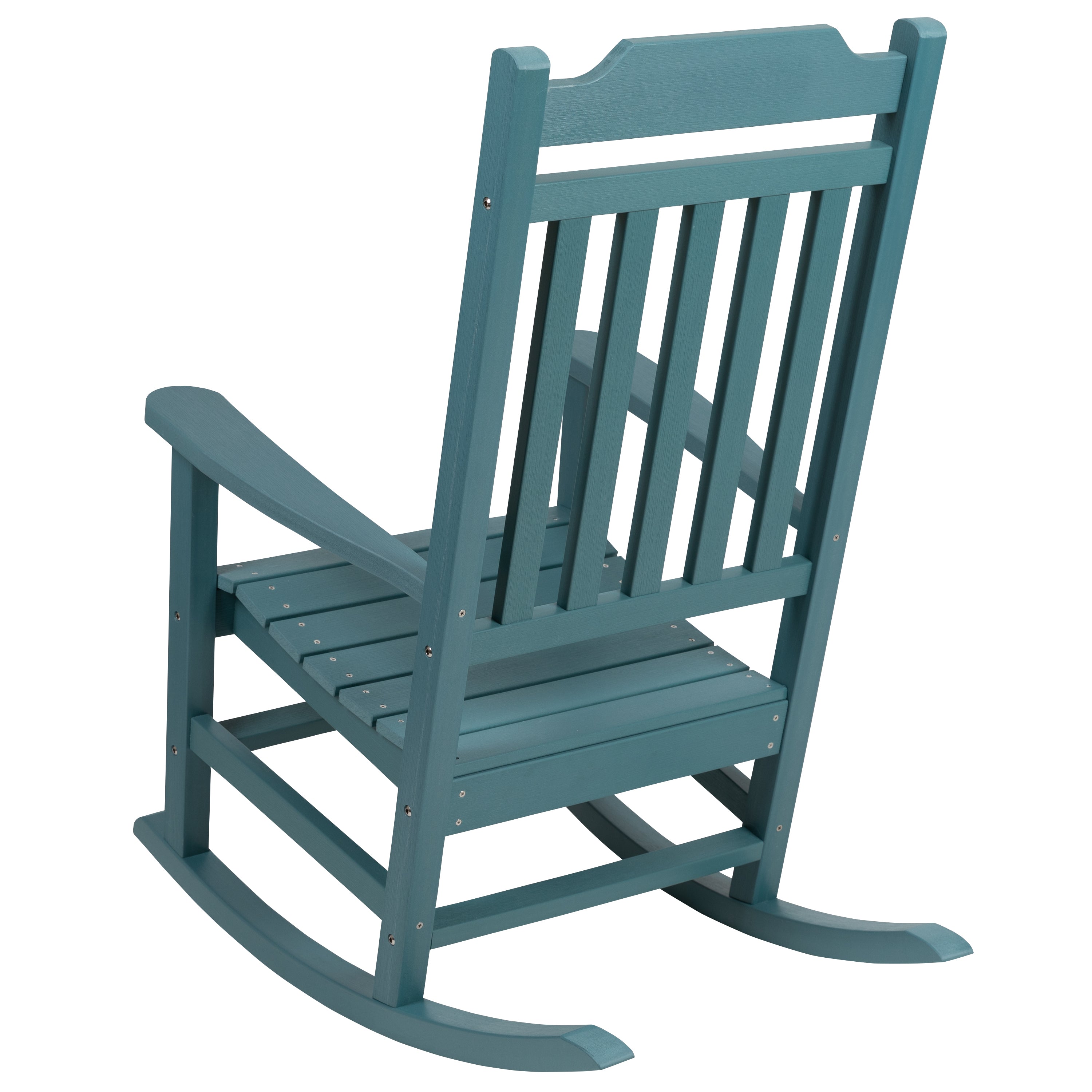 Winston All-Weather Poly Resin Rocking Chair in Teal