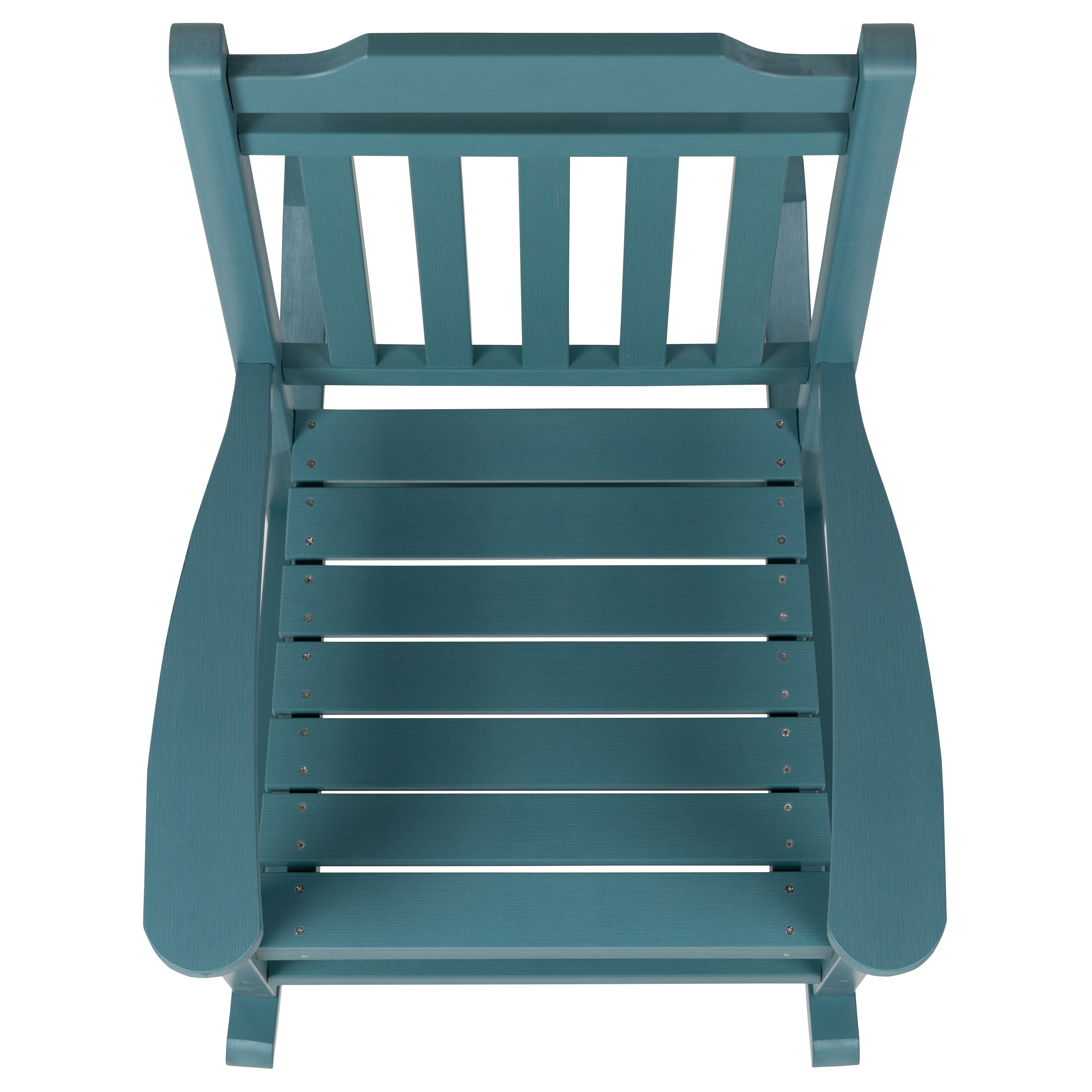 Winston All-Weather Poly Resin Rocking Chair in Teal