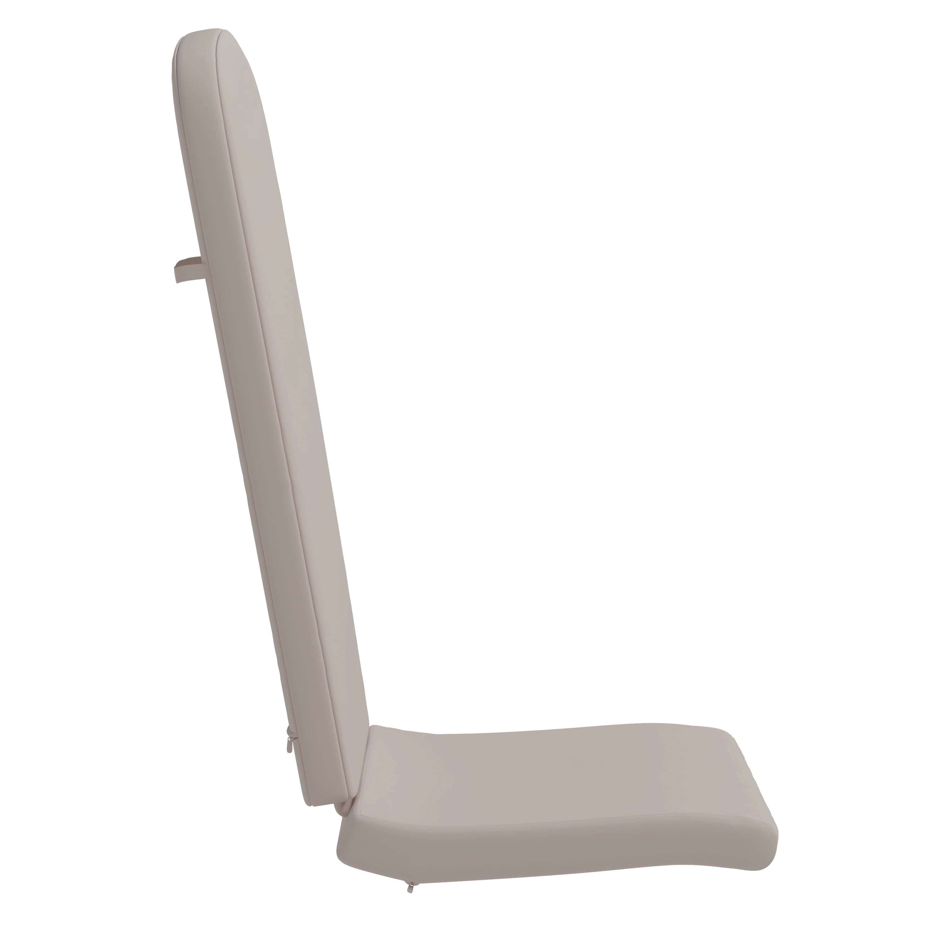 Charlestown Set of 2 All Weather Indoor/Outdoor High Back Adirondack Chair Cushions, Patio Furniture Replacement Cushions - Cream