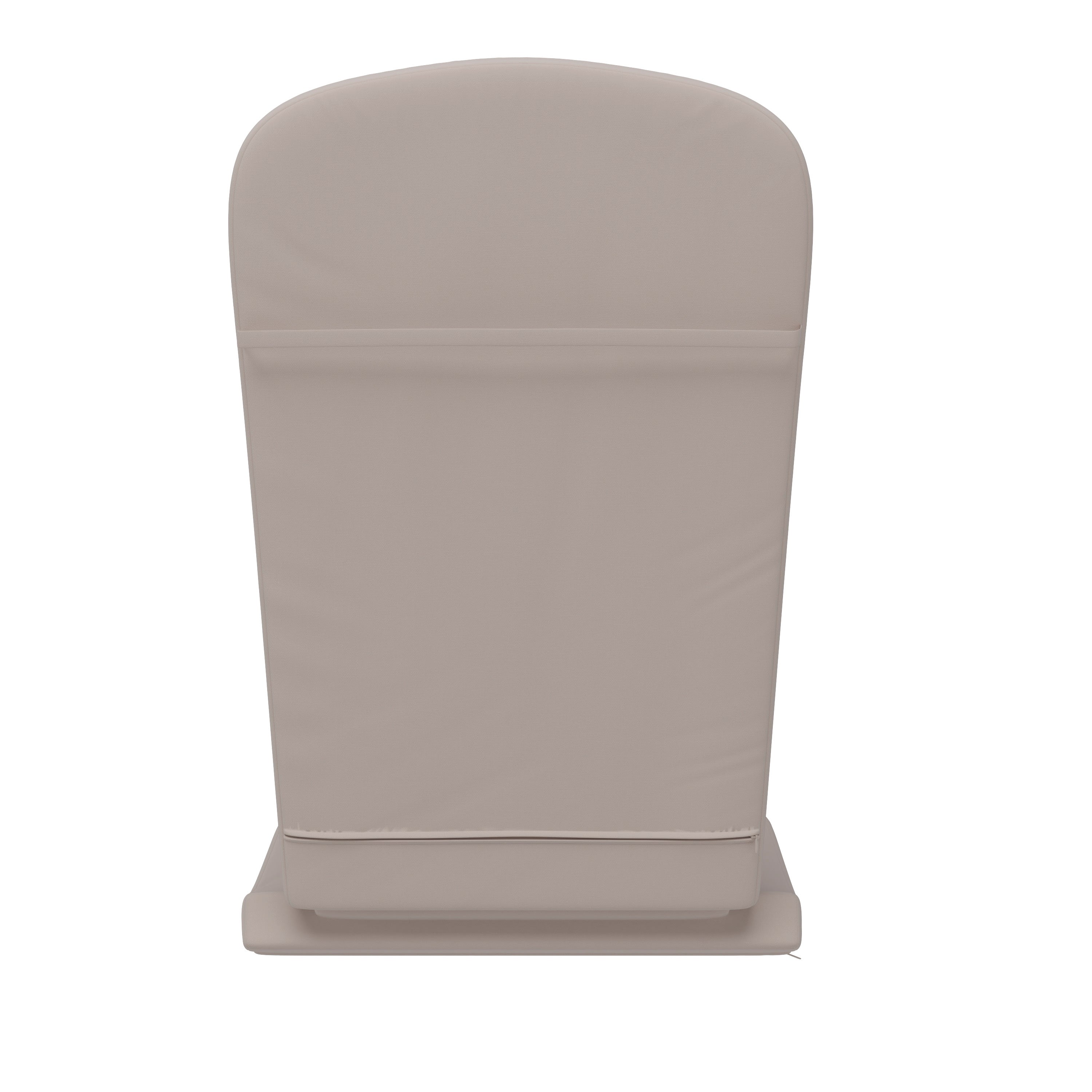 Charlestown Set of 2 All Weather Indoor/Outdoor High Back Adirondack Chair Cushions, Patio Furniture Replacement Cushions - Cream
