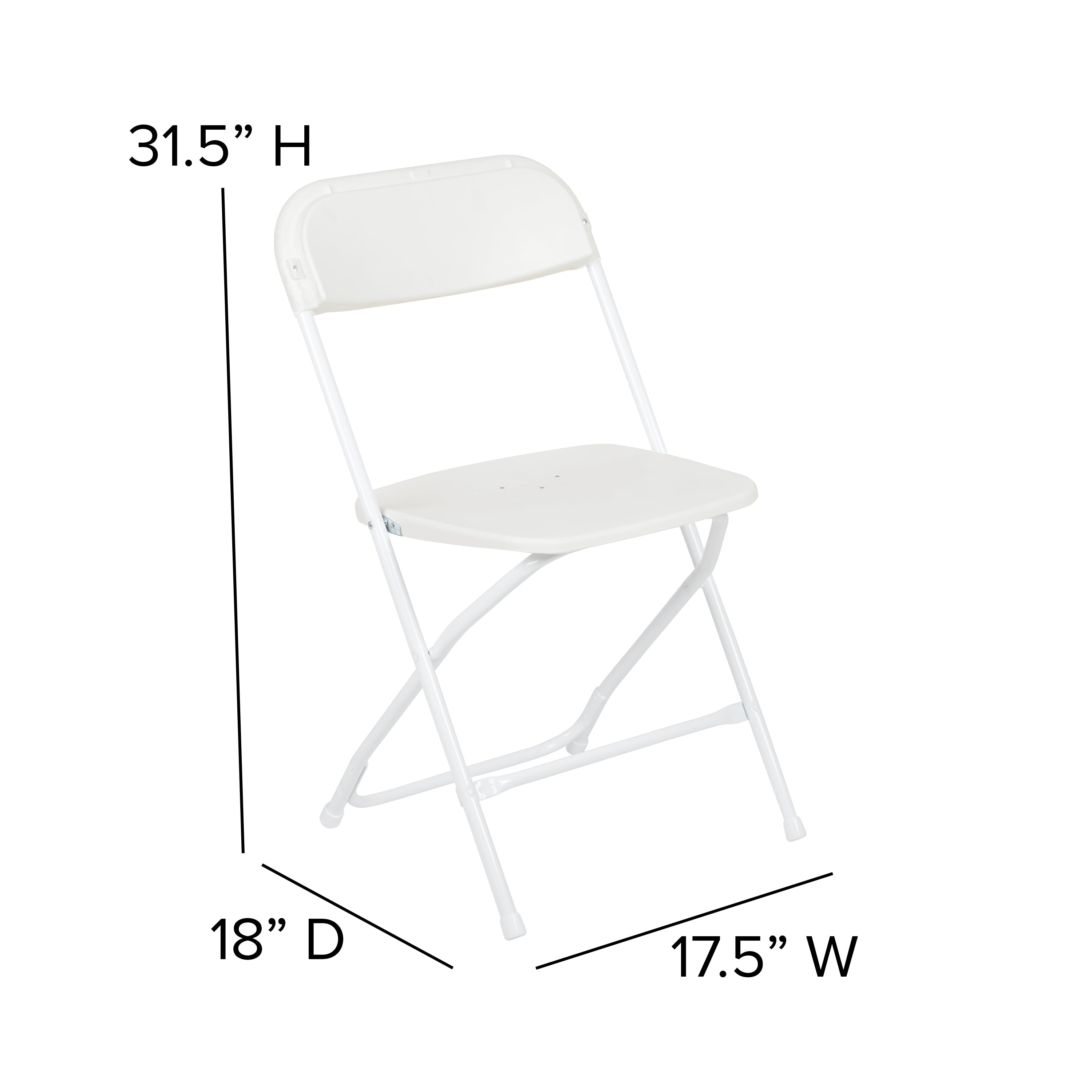 Otis Portable Tailgate/Event Tent Set - 10'x10' White Pop Up Canopy Tent, 6-Foot Bi-Fold Table, Set of 4 White Folding Chairs