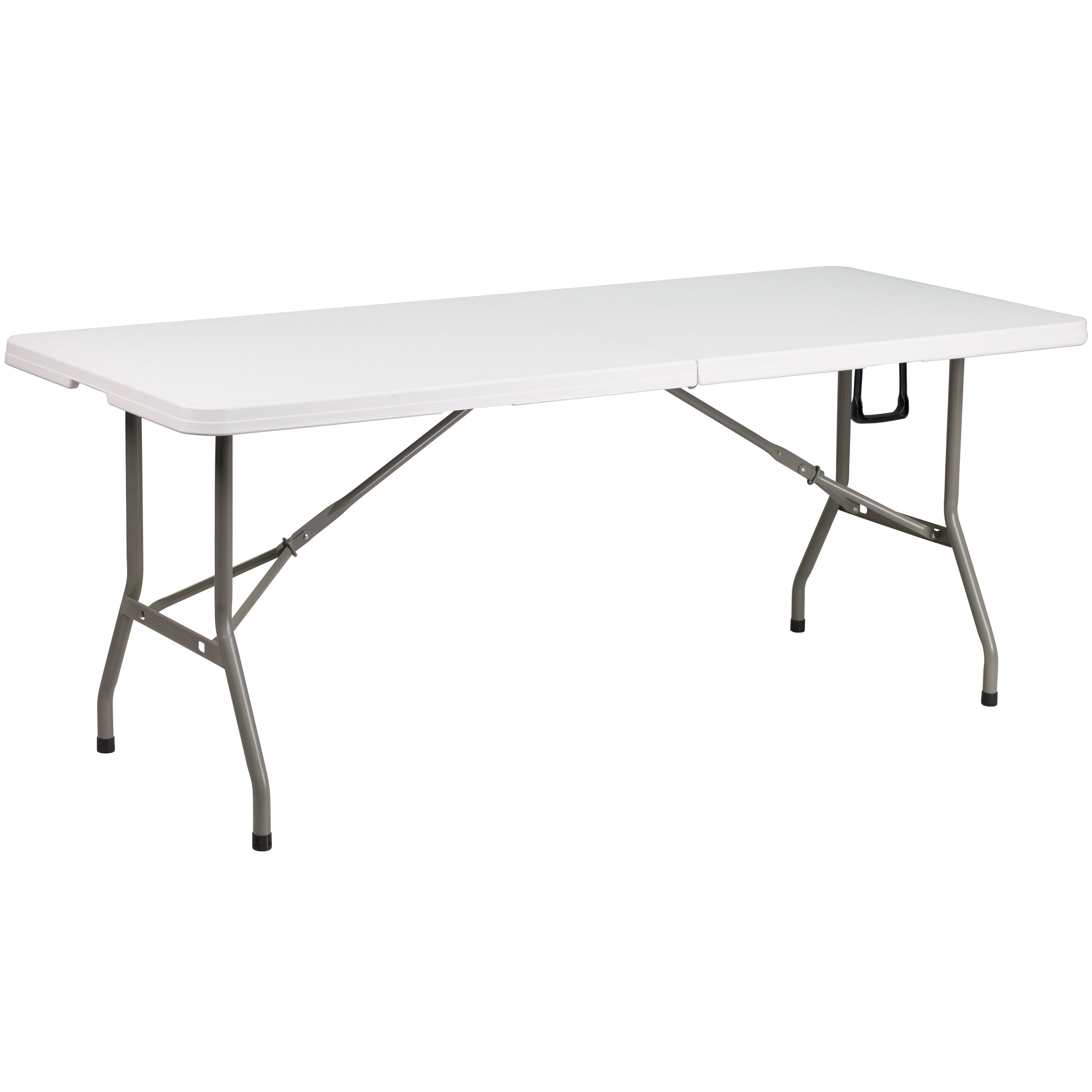 Otis Portable Tailgate/Event Tent Set-10'x10' Wheeled Blue Pop Up Canopy Tent, 6-Foot Bi-Fold Table, 4 White Folding Chairs