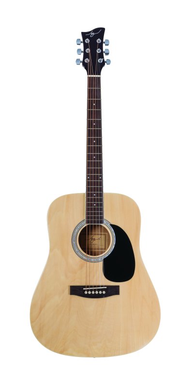 Jay Turser JJ45-N-A Jay Jr Series Dreadnought Acoustic Guitar, Natural