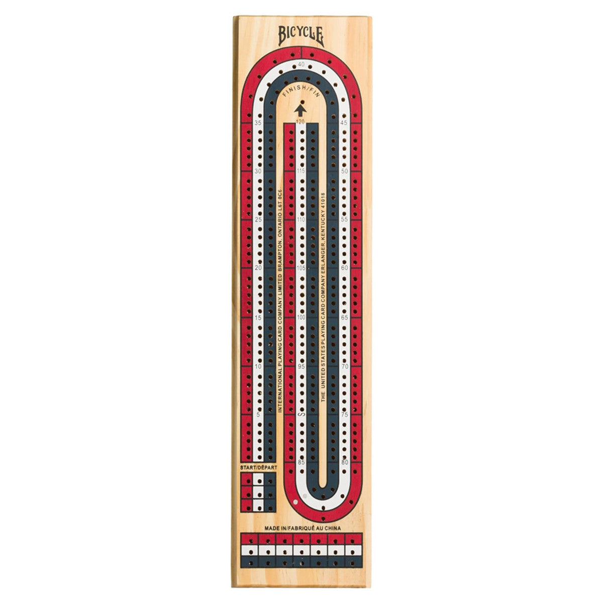 Bicycle: Cribbage Board 3 Track Color Coded (2025 printing)