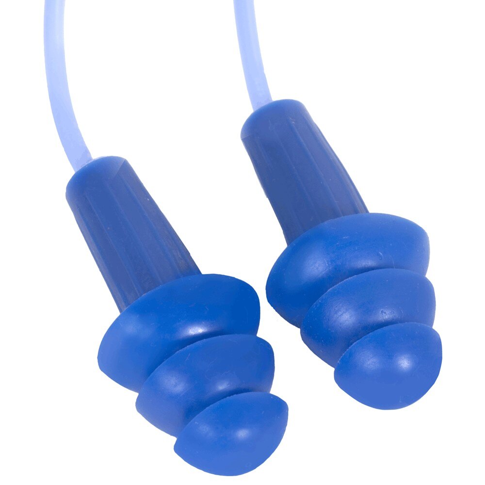 13822 Jackson Safety H220 Ear Plugs, 26 dB, Corded, Triple Flange